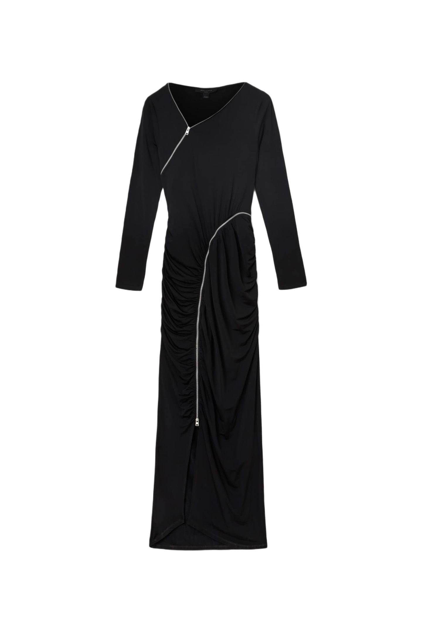 ELSIE ZIPPER DRESS BLACK 5