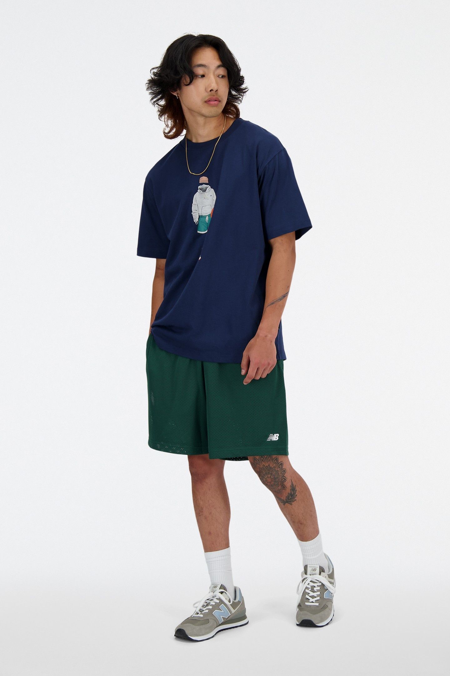 ATHLETICS BASKETBALL T-SHIRT NBNAVY 2