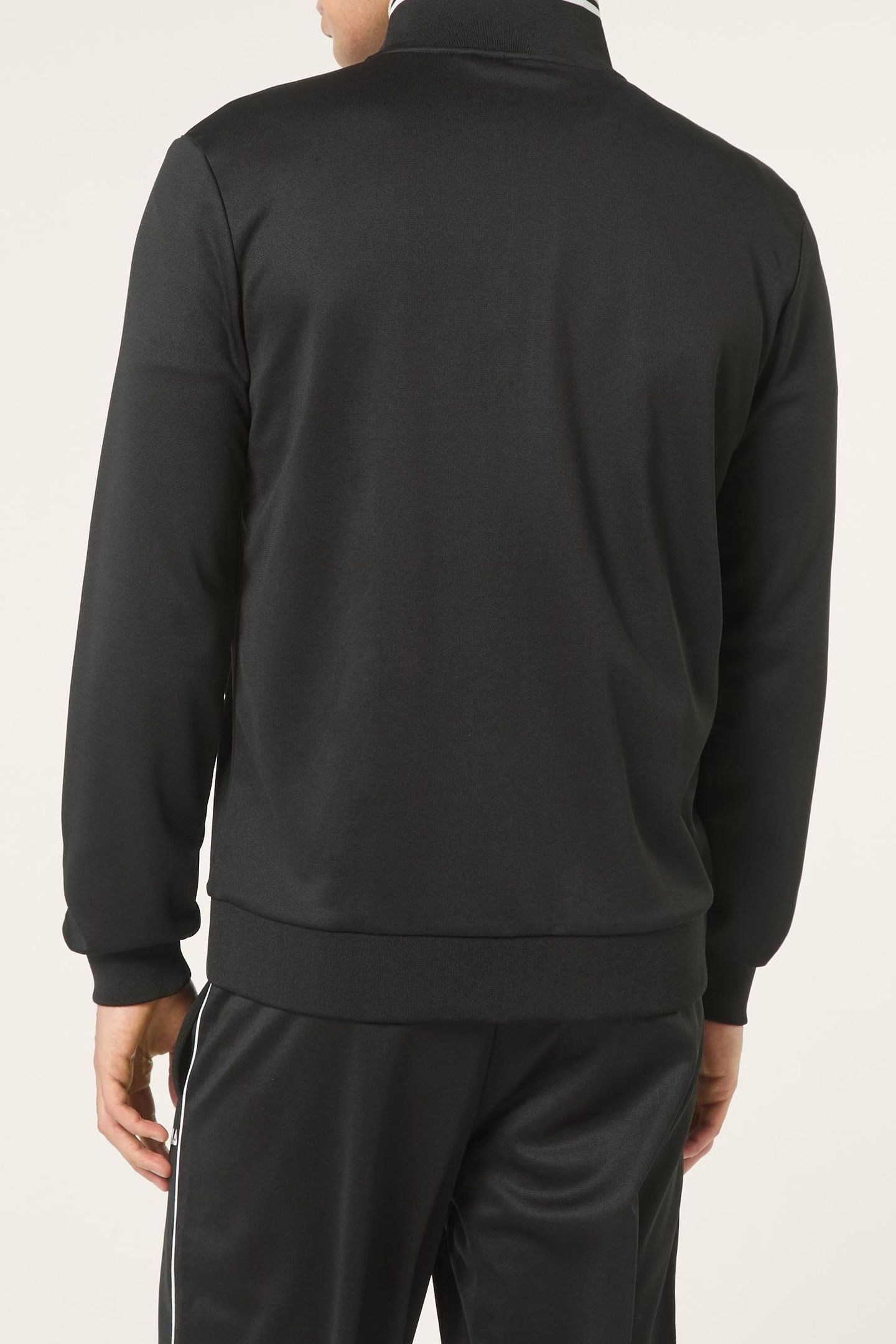 SAGANO REGULAR TAPED TRACK JACKET BLACK-WHITE PEPPER 3