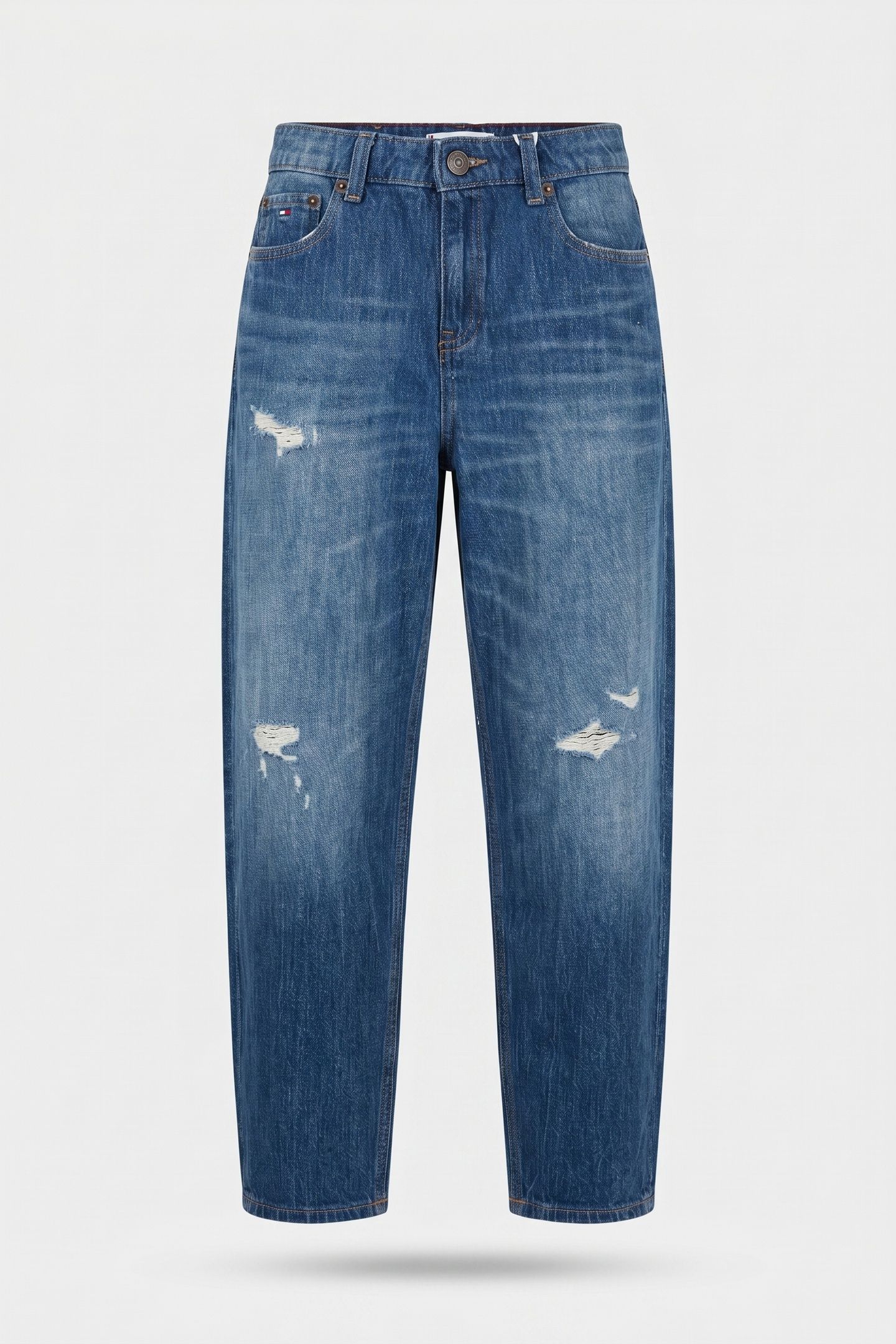 GIRLS BARREL JEANS DENIM DARK 2