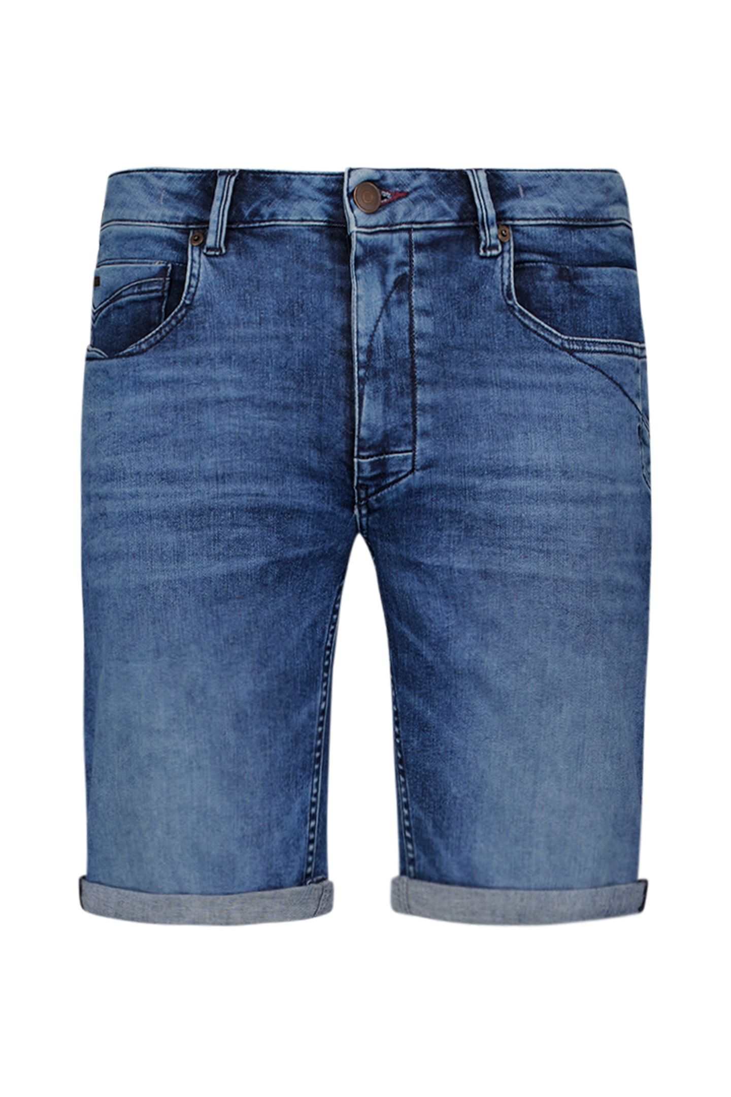 SHORT DENIM STRETCH STONE USED DENIM 4