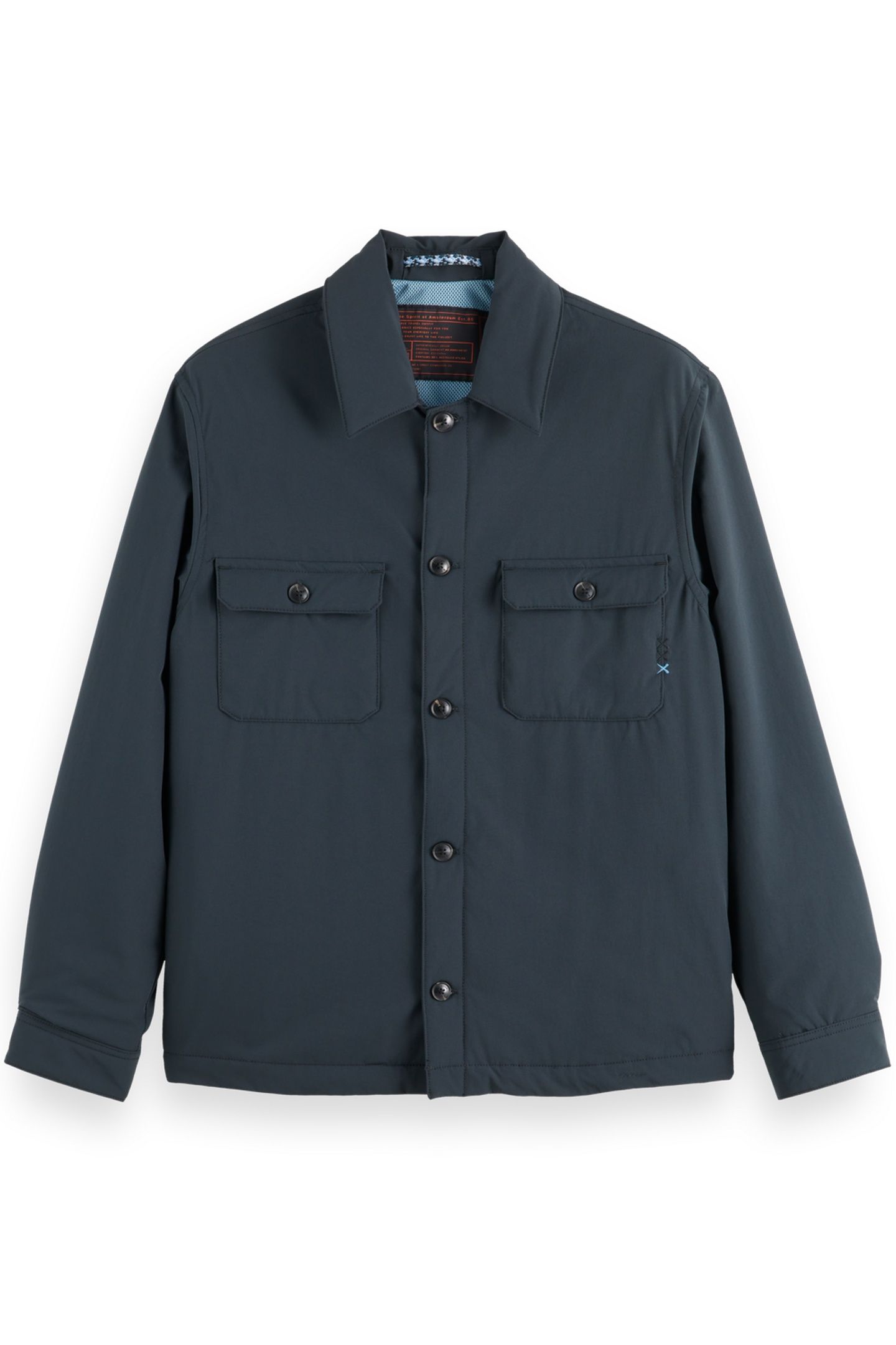 PADDED NYLON-BLEND OVERSHIRT BLACK 1