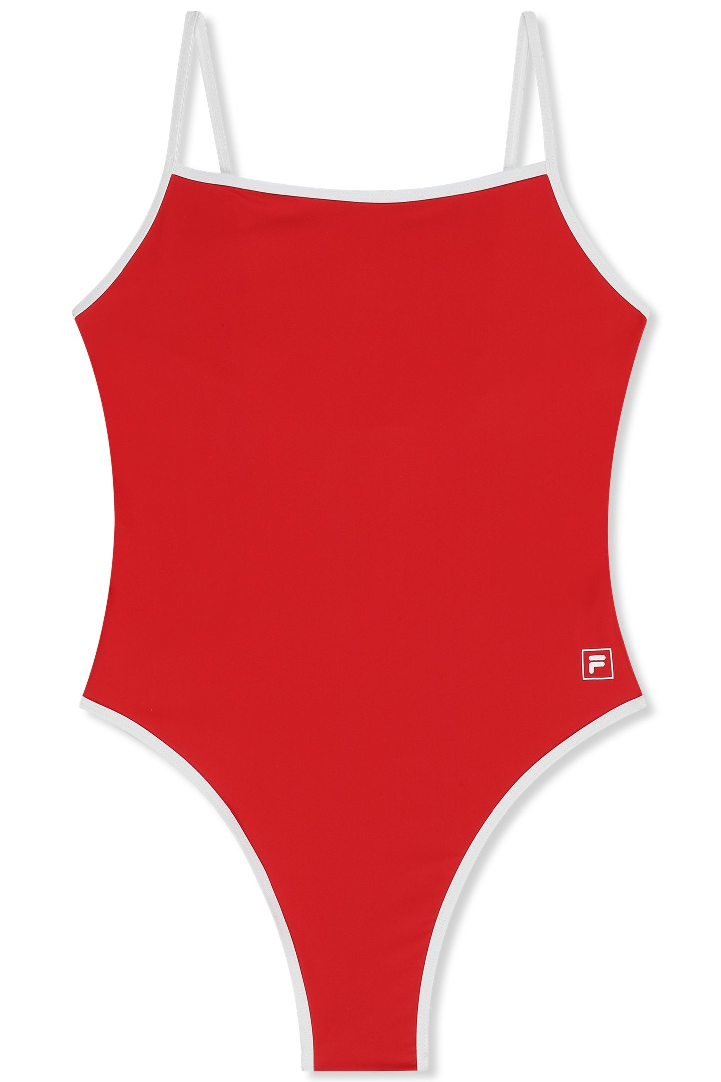 CINQUALE CONTRAST BINDING SWIMSUIT TRUE RED 4