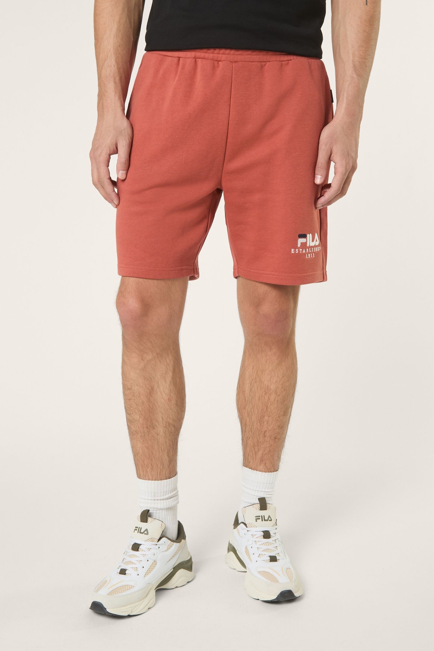 VALSERA REGULAR LOGO SWEAT SHORTS ETRUSCAN RED 1