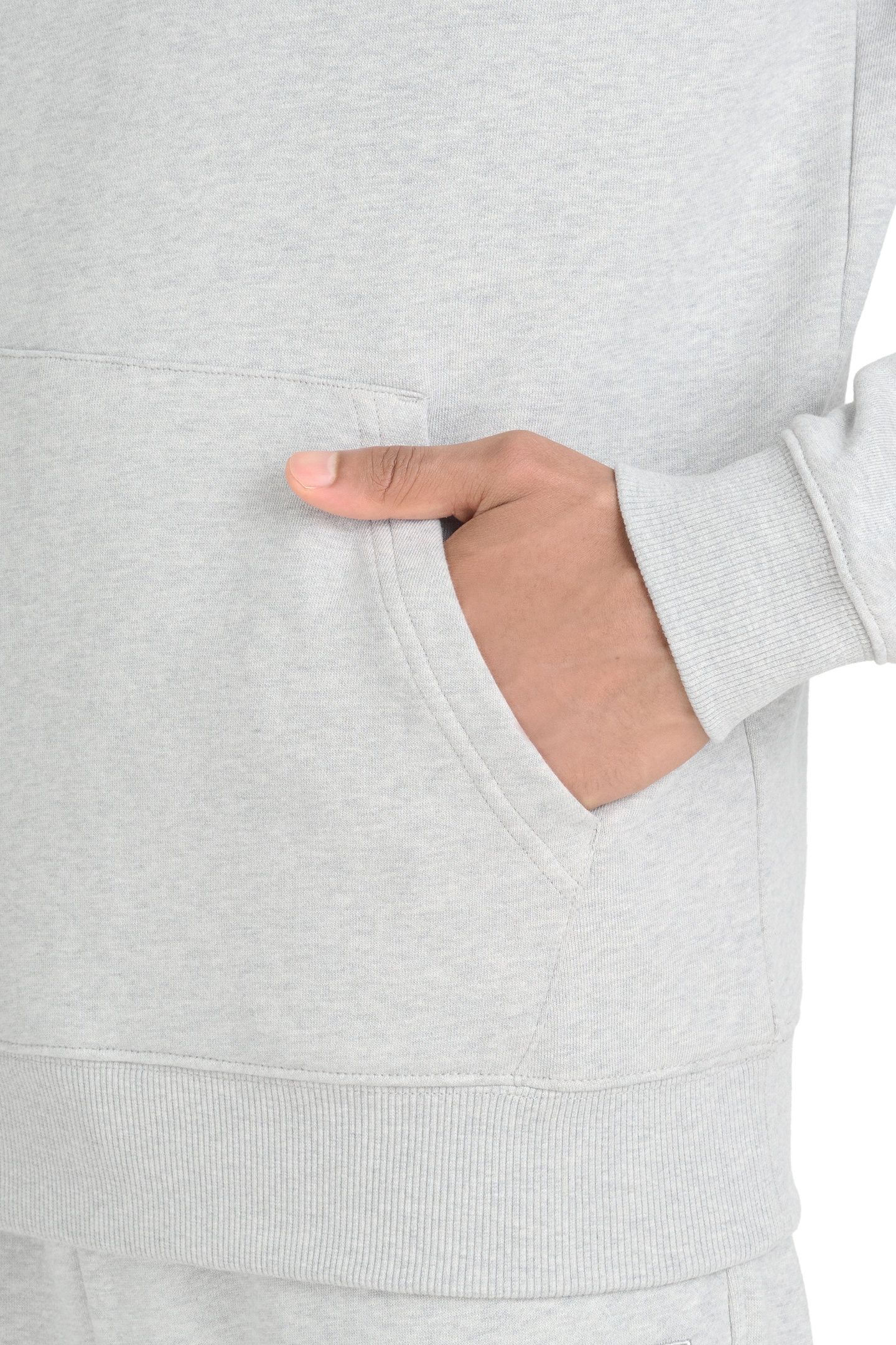 CORE - LOGO HOODIE GREY MELANGE 4