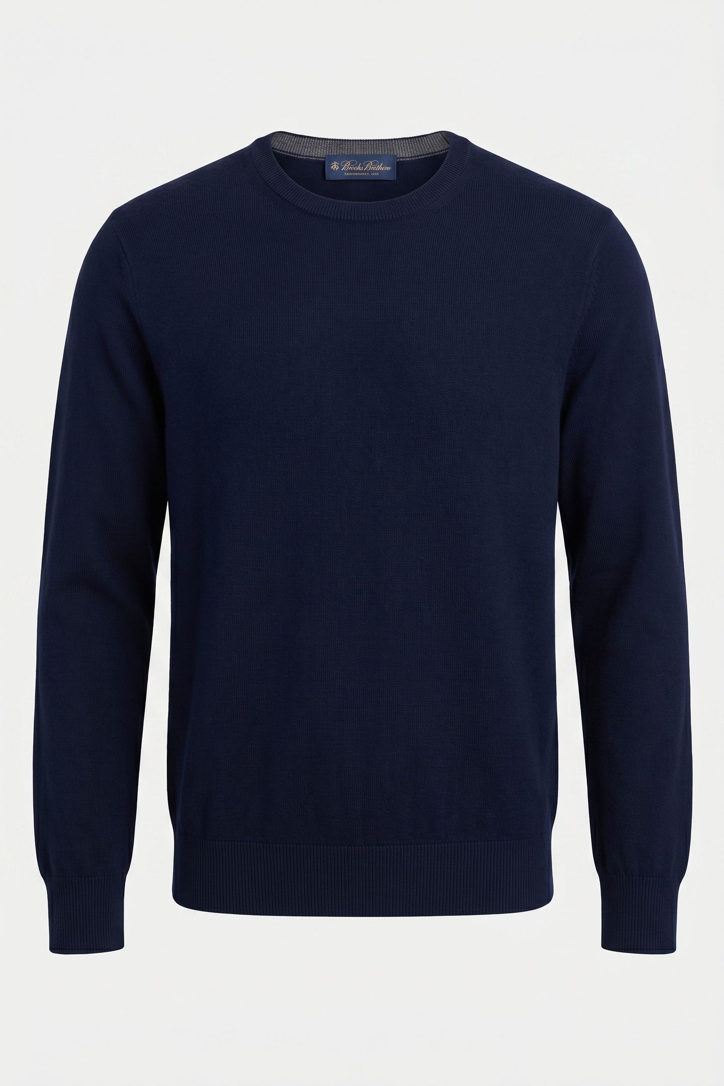 MERINO WOOL CREW-NECK SWEATER NAVY 5