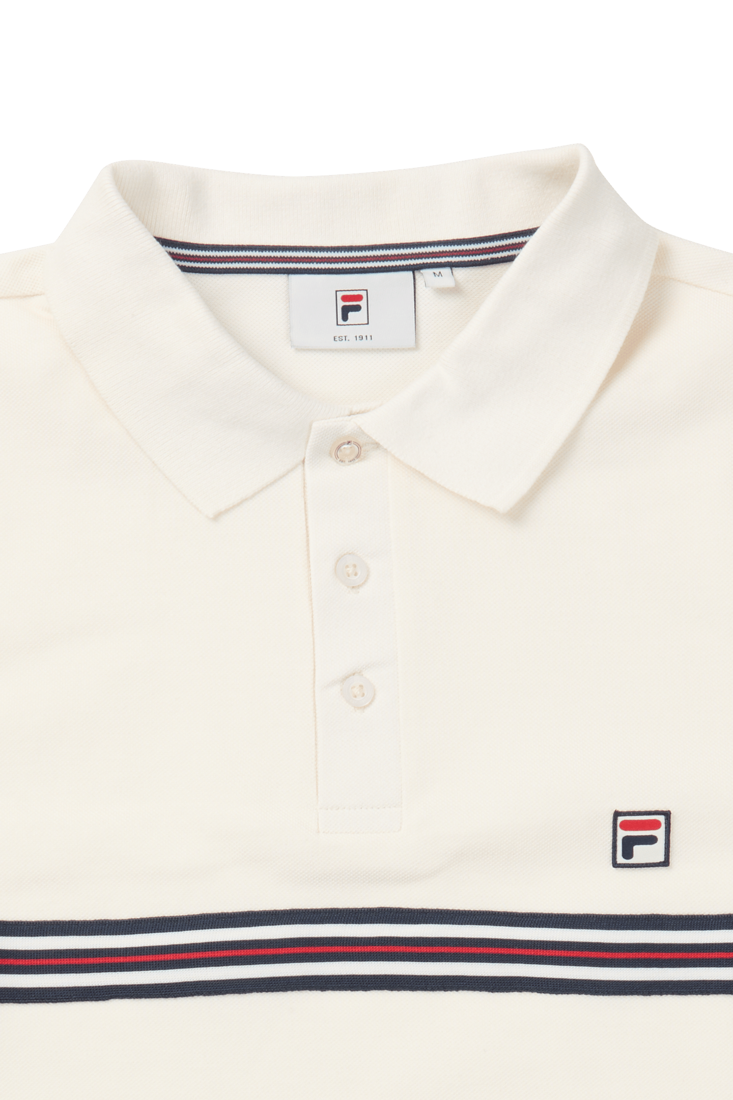 DIECIMO REGULAR HERITAGE TAPE POLO SHIRT EGRET 4