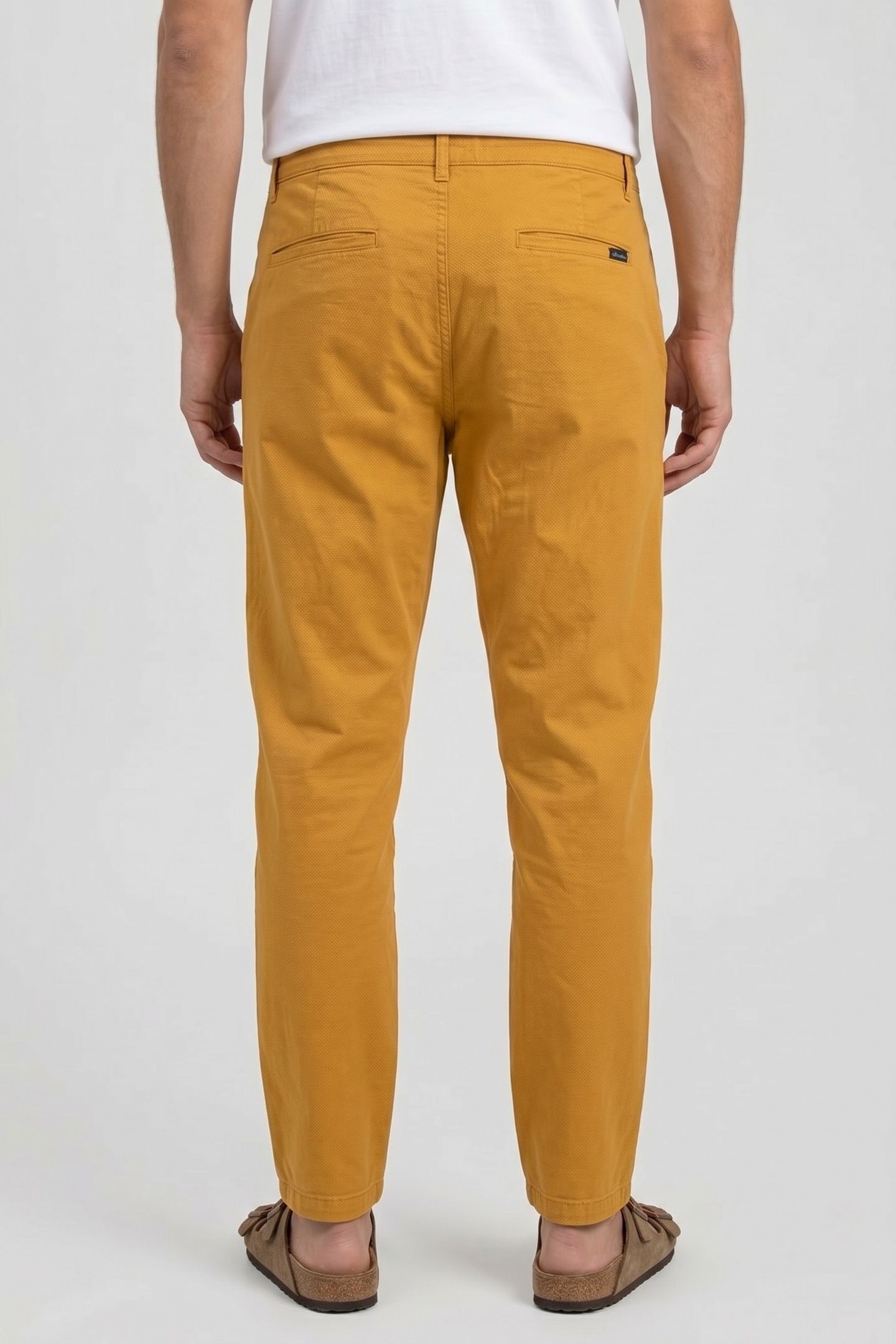CHINO DRAWSTRING LINEN YELLOW 2