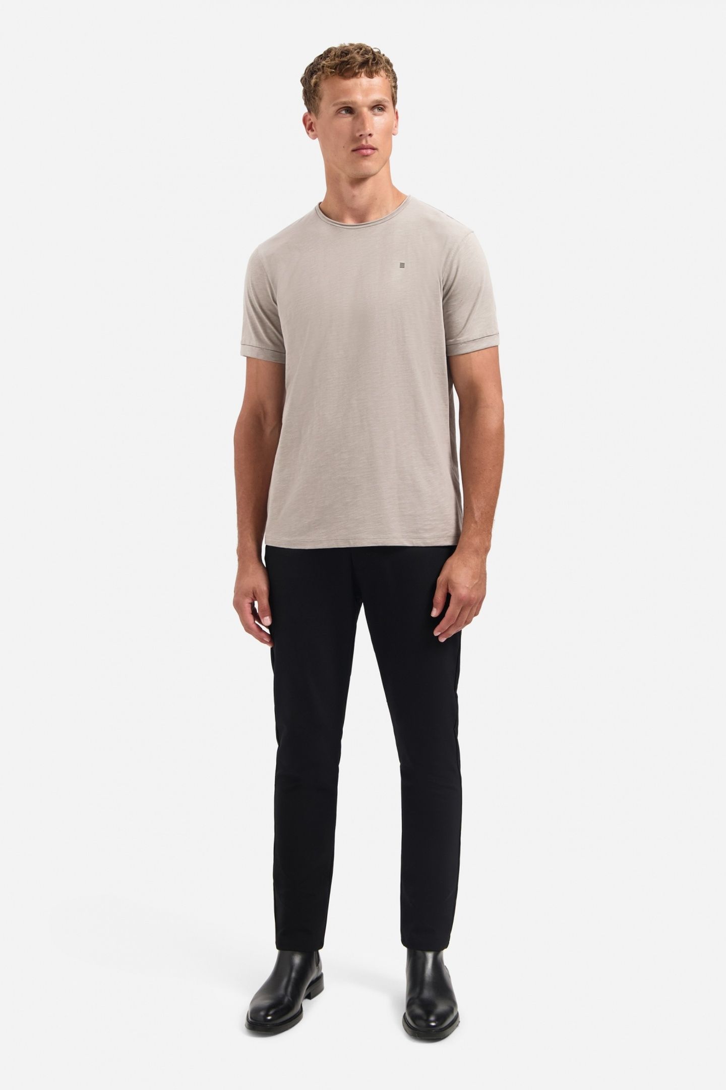 T-SHIRT CREWNECK SLUB CLAY 3