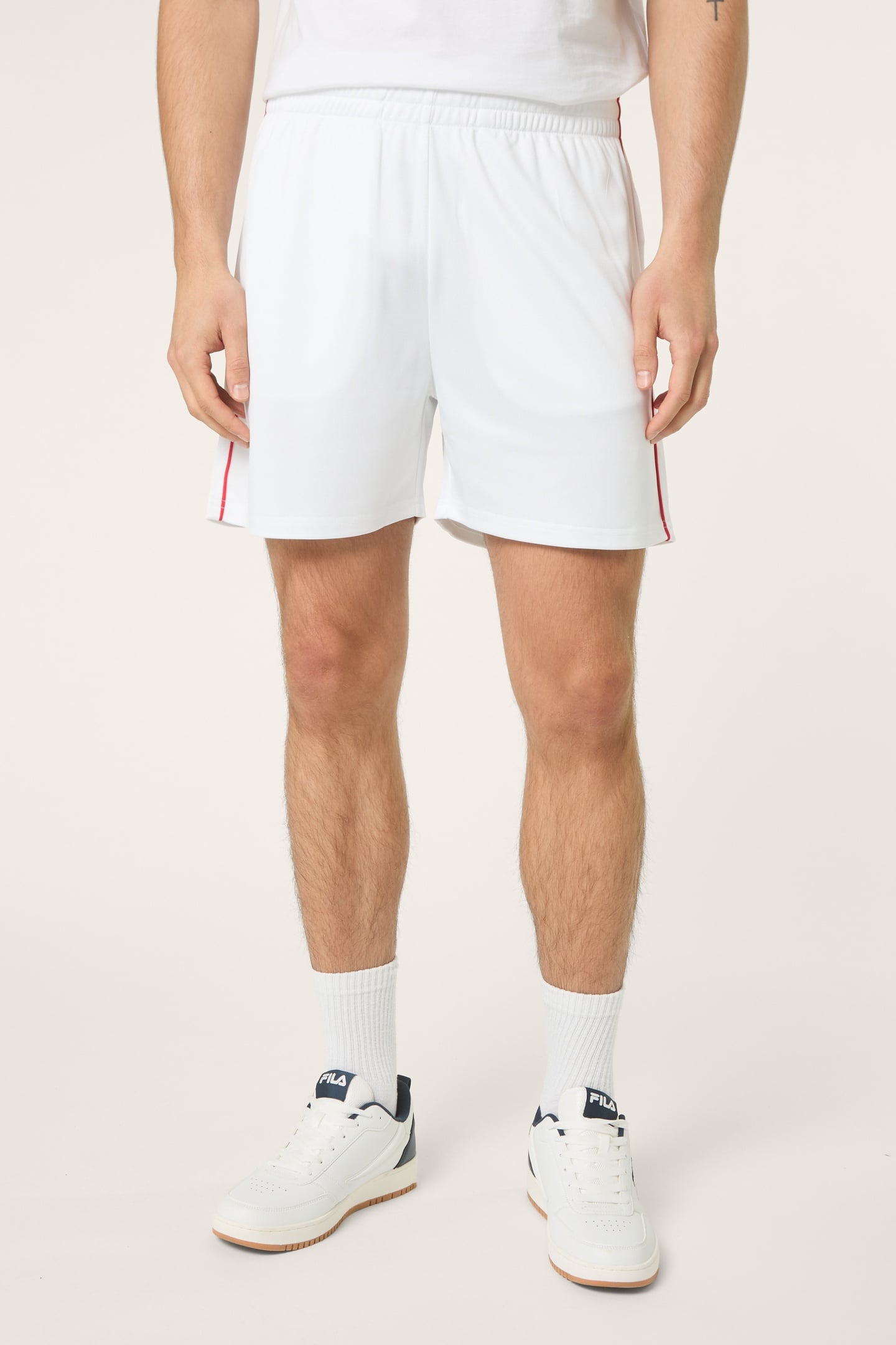 SAGANO REGULAR TRACK SHORTS BRIGHT WHITE 1
