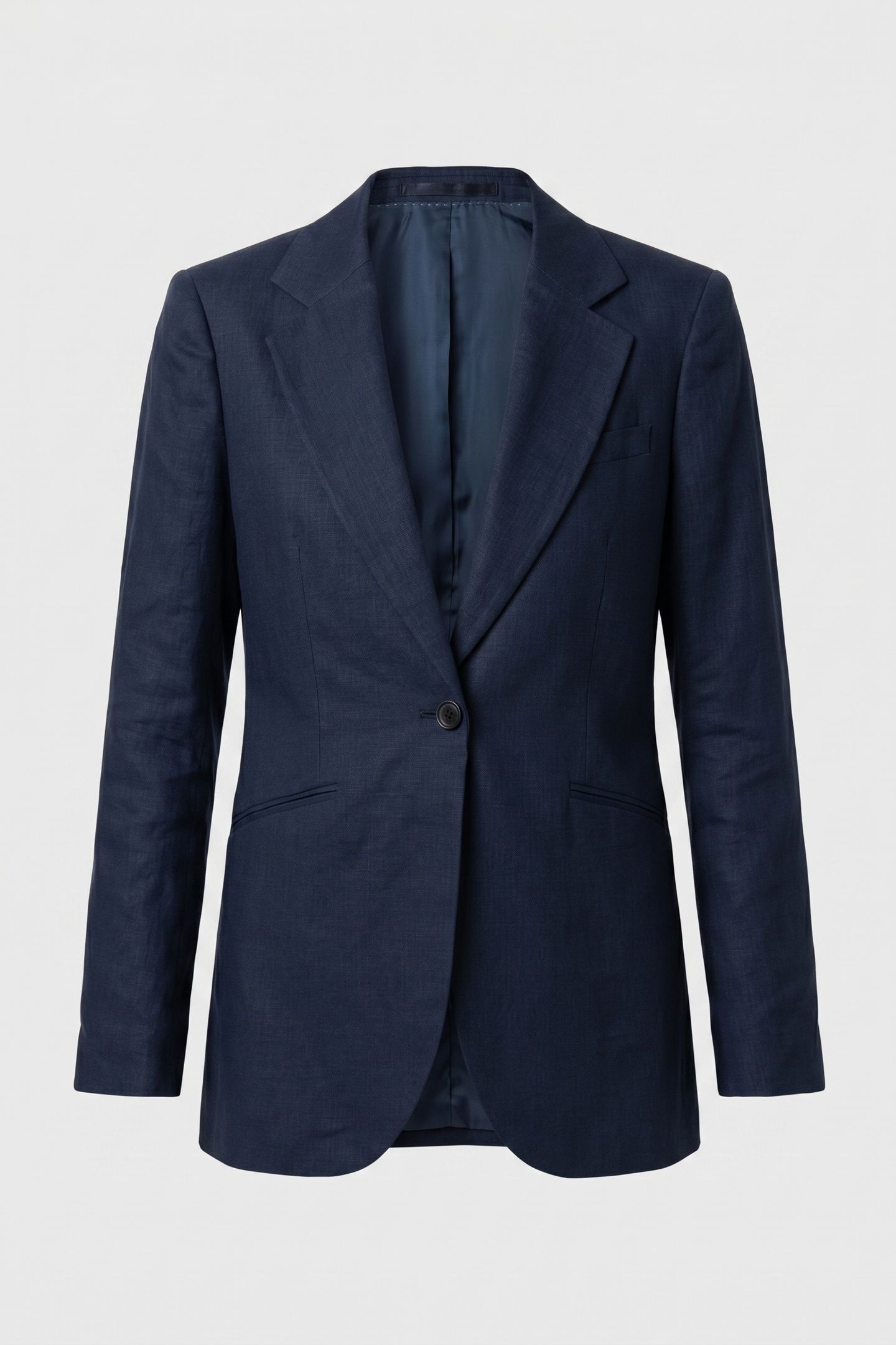 IRISH LINEN SINGLE-BREASTED BLAZER INDIGO 5