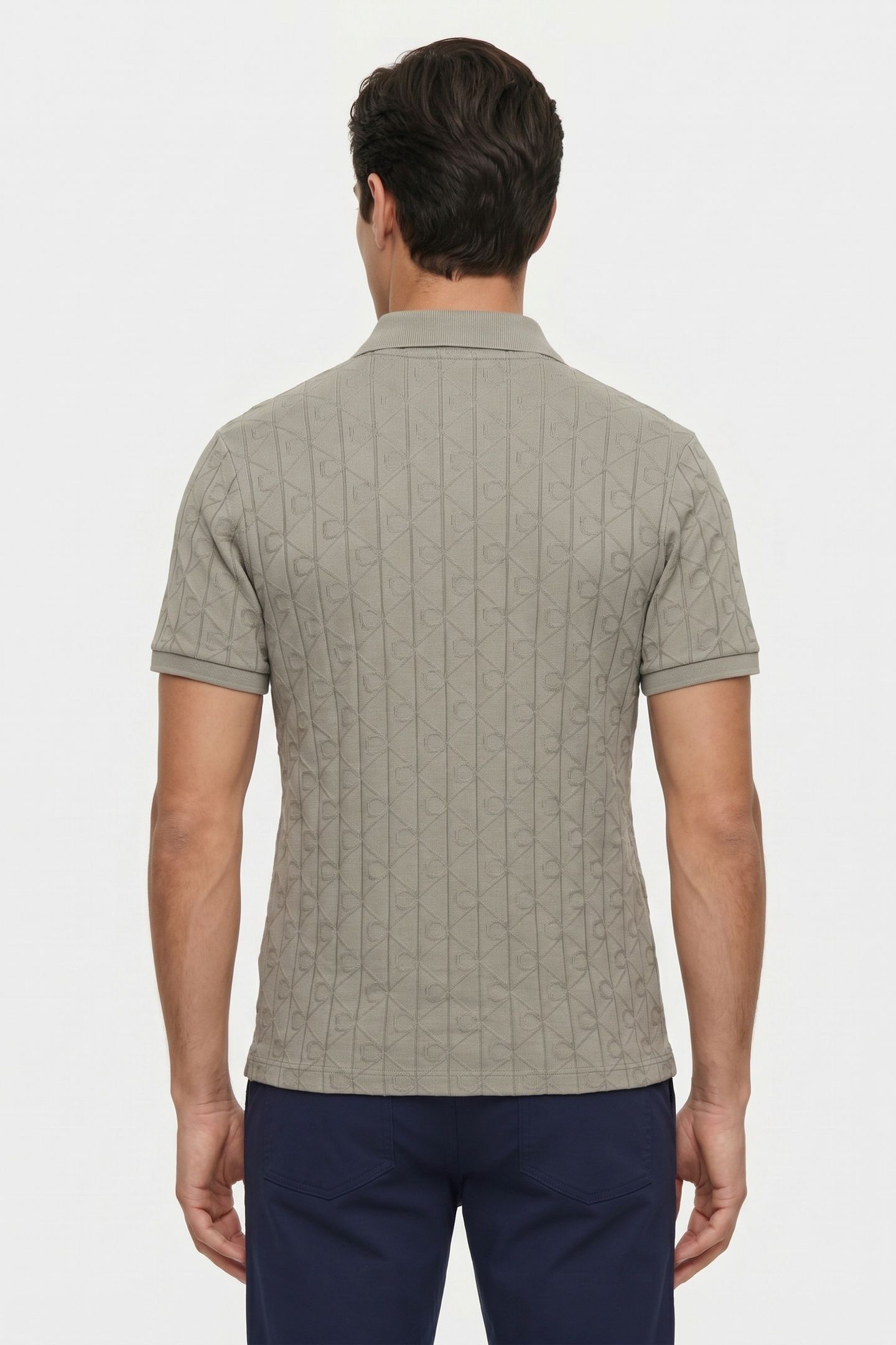 SS MERCERIZED POLO FOREST FOG 2