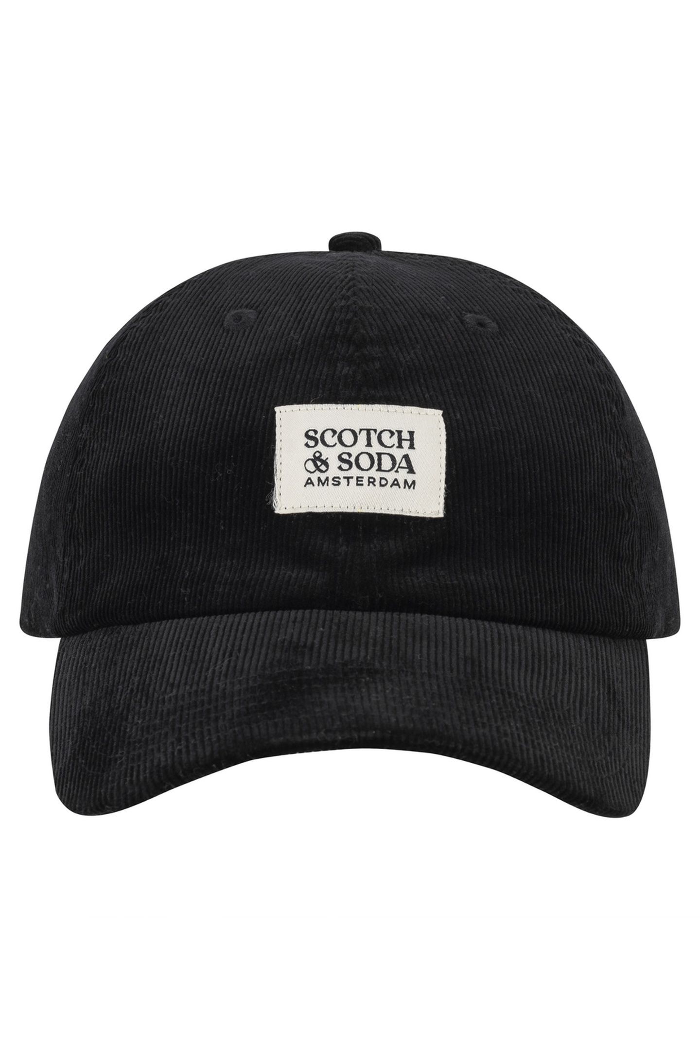 UNISEX S&S CORDUROY ADJUSTABLE CAP BLACK TRADITIONAL 2