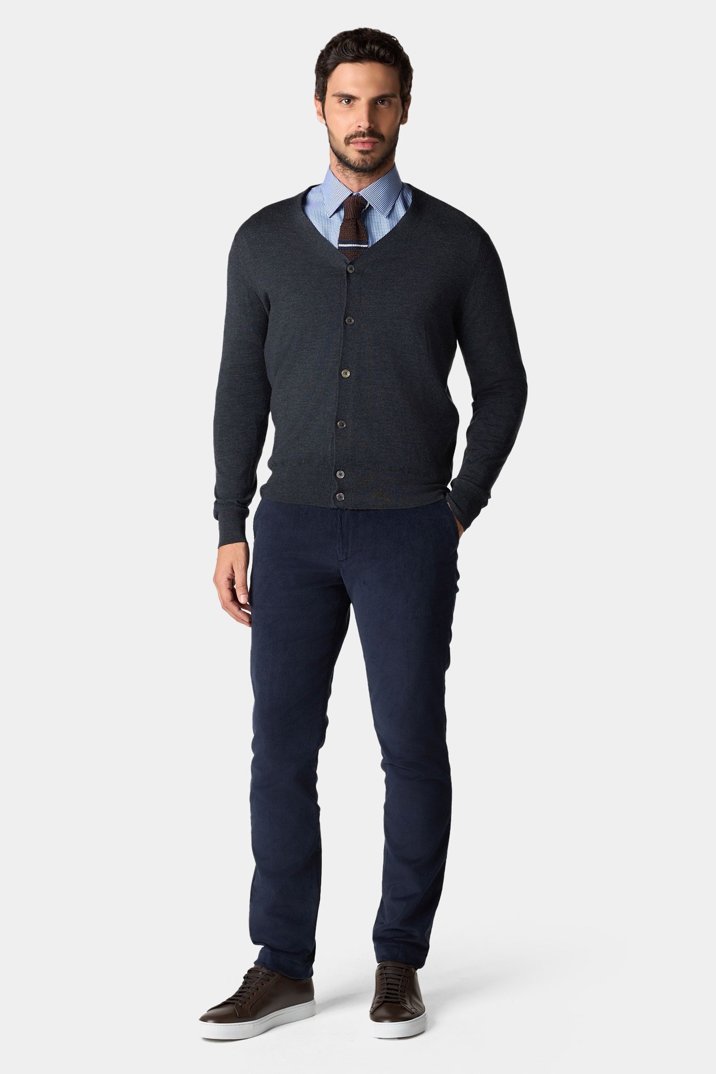 REGULAR FIT NON-IRON GINGHAM SHIRT WITH AINSLEY COLLAR BRIGH 2