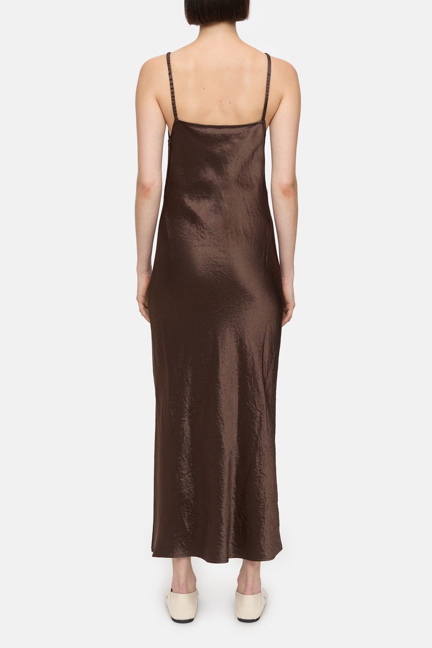 STRAP DRESS CACAO BROWN 3