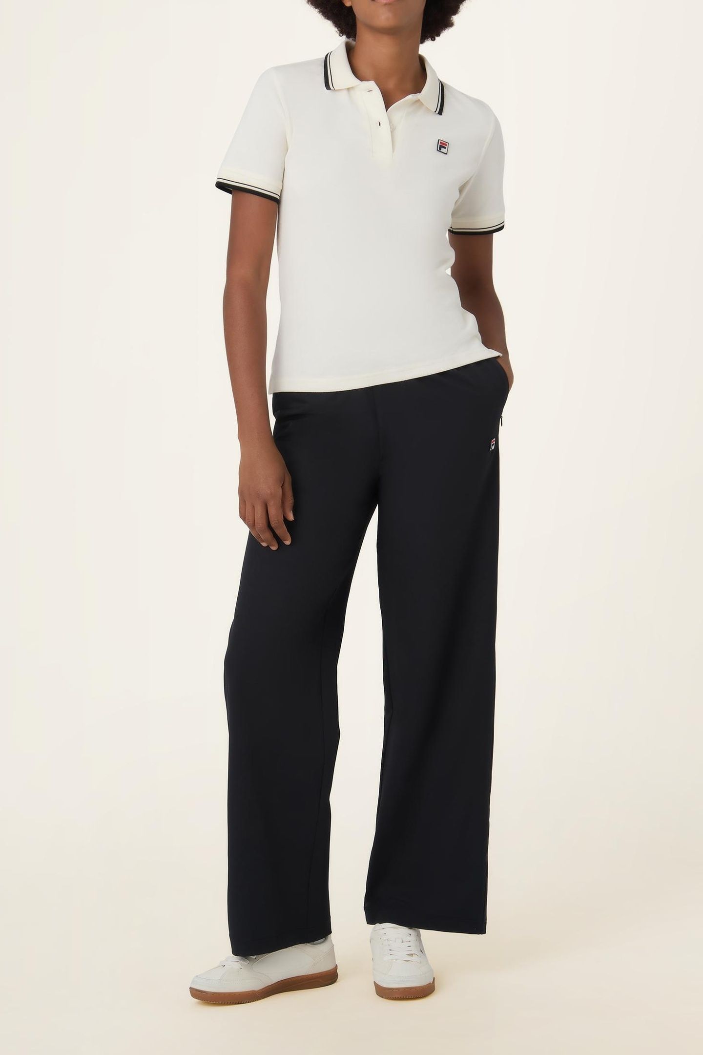 BIELLA SLIM TIPPED POLO SHIRT EGRET 2