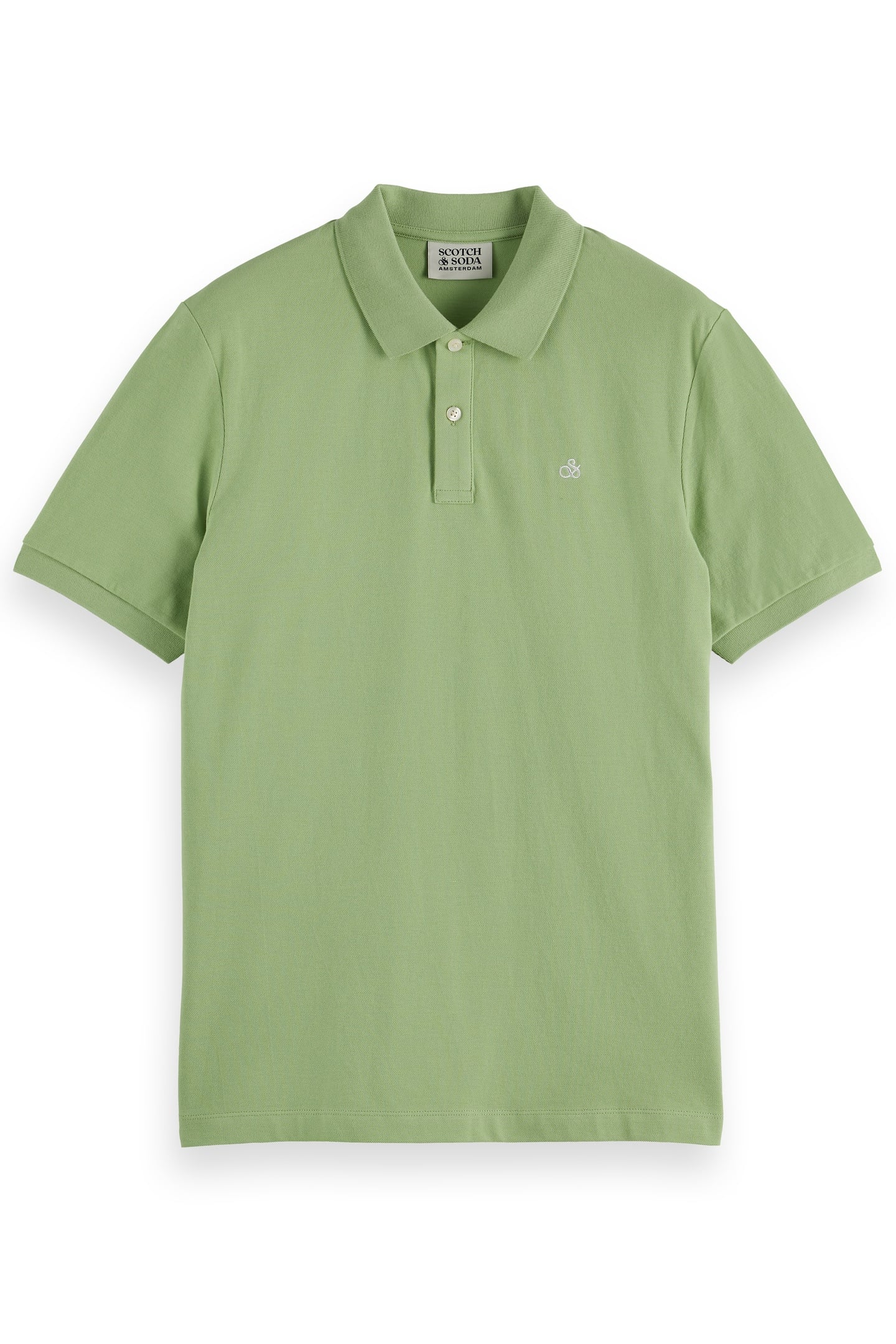 SEASONAL CORE - COTTON PIQUE REGULAR FIT POLO PISTACHIO 4
