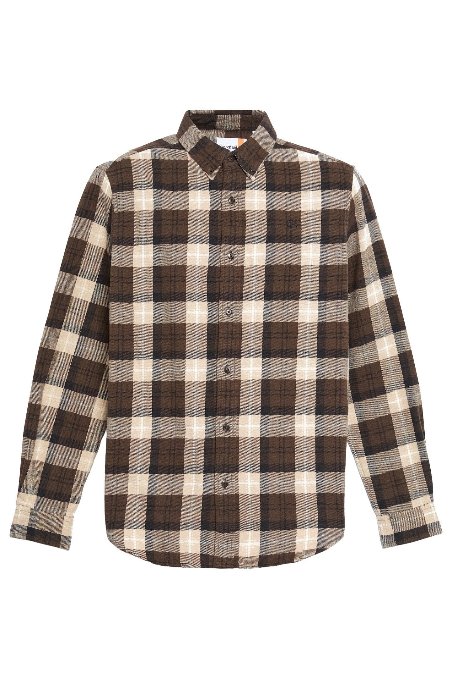 MIDWEIGHT FLANNEL CHECK SHIRT CHOCOLATE BROWN 4