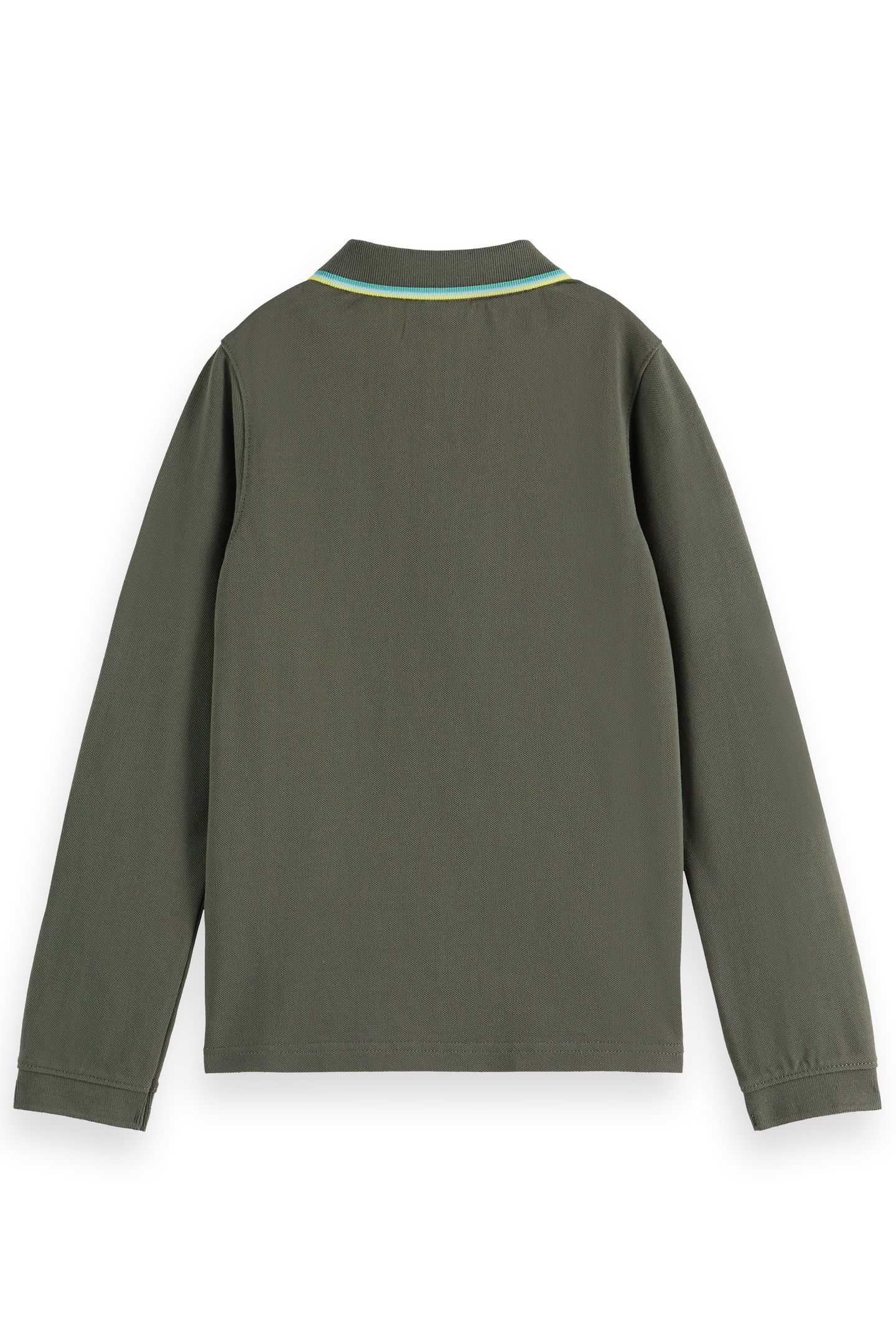 BOY LONG-SLEEVED PIQUE POLO THYME 2