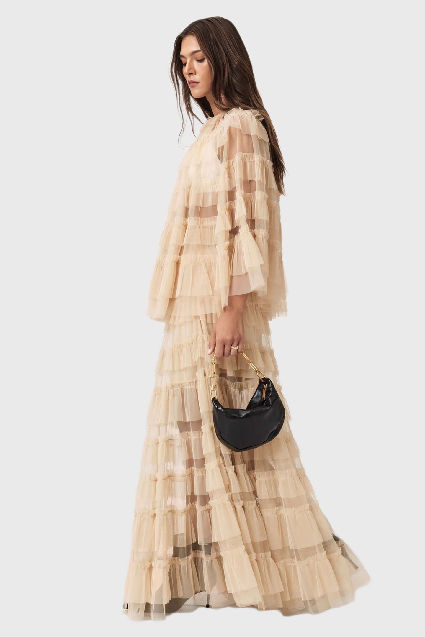 AUDE RUFFLE CAPE BLUSH PINK 6