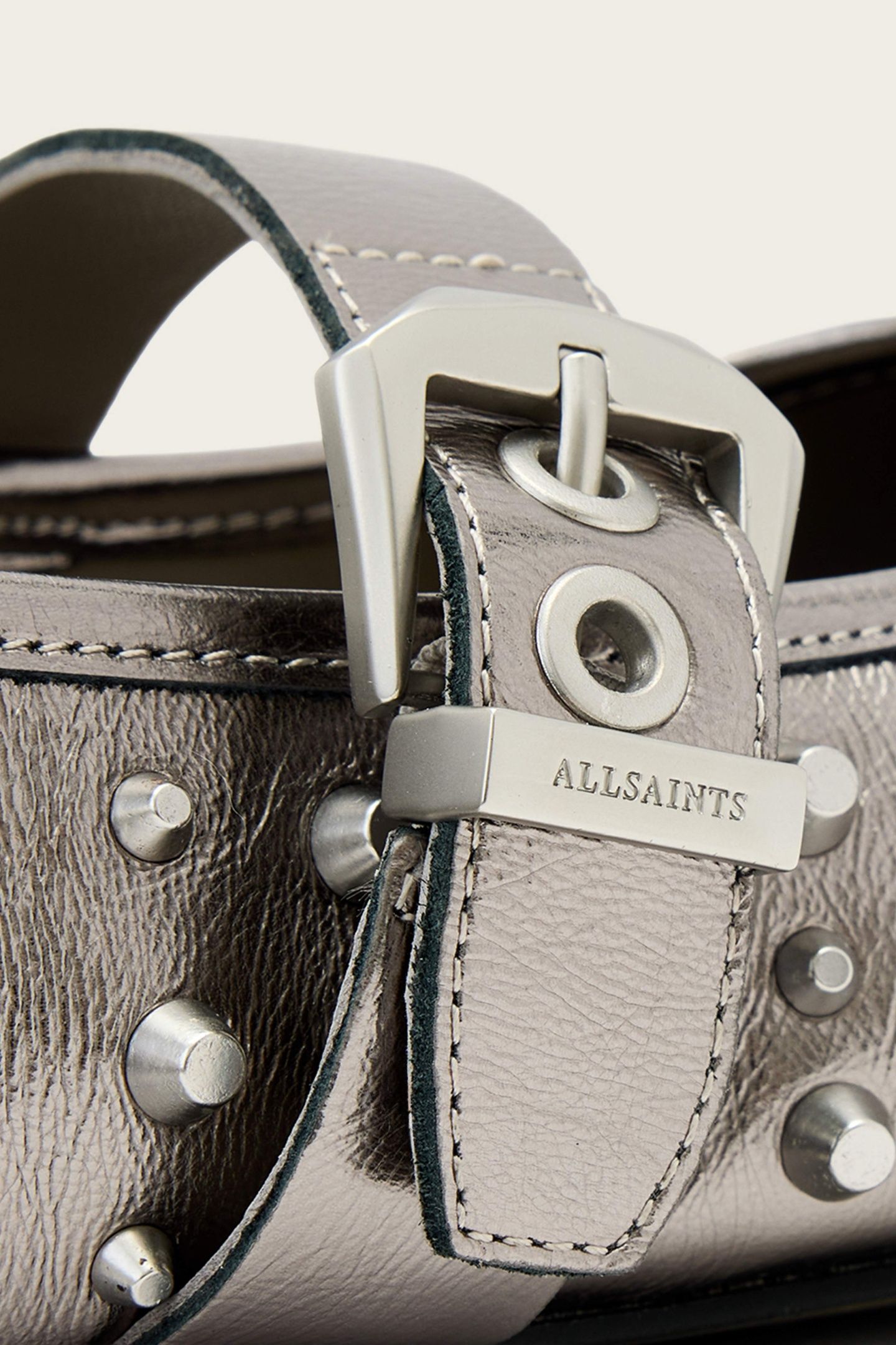 HOLLY STUD SHOE MET GUNMETAL GREY 2