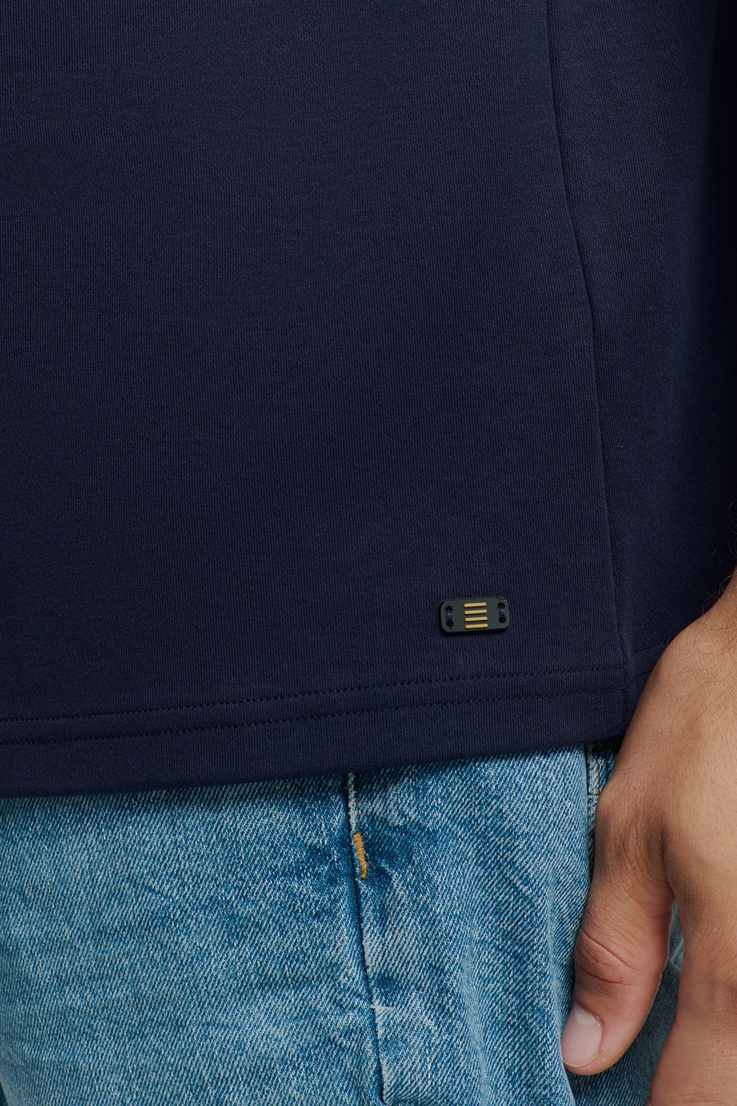 T-SHIRT CREWNECK HEAVY SOLID BASIC DEEP BLUE 6