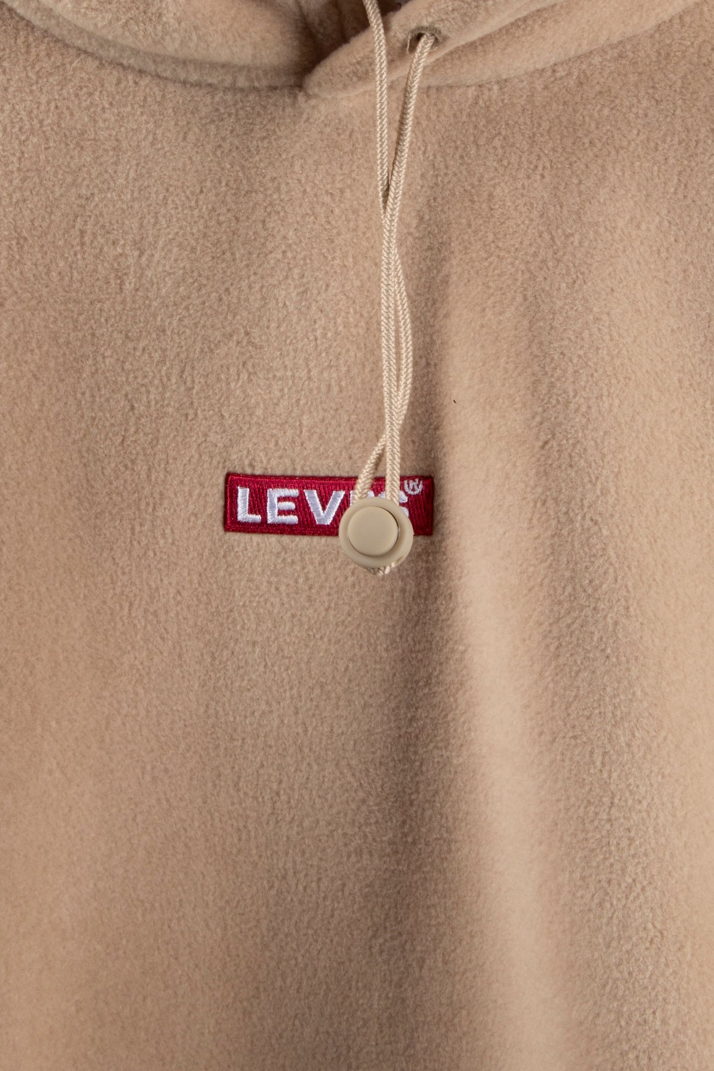 FLEECE BABY TAB EMBROIDERY RED LOGO HOODIE 4