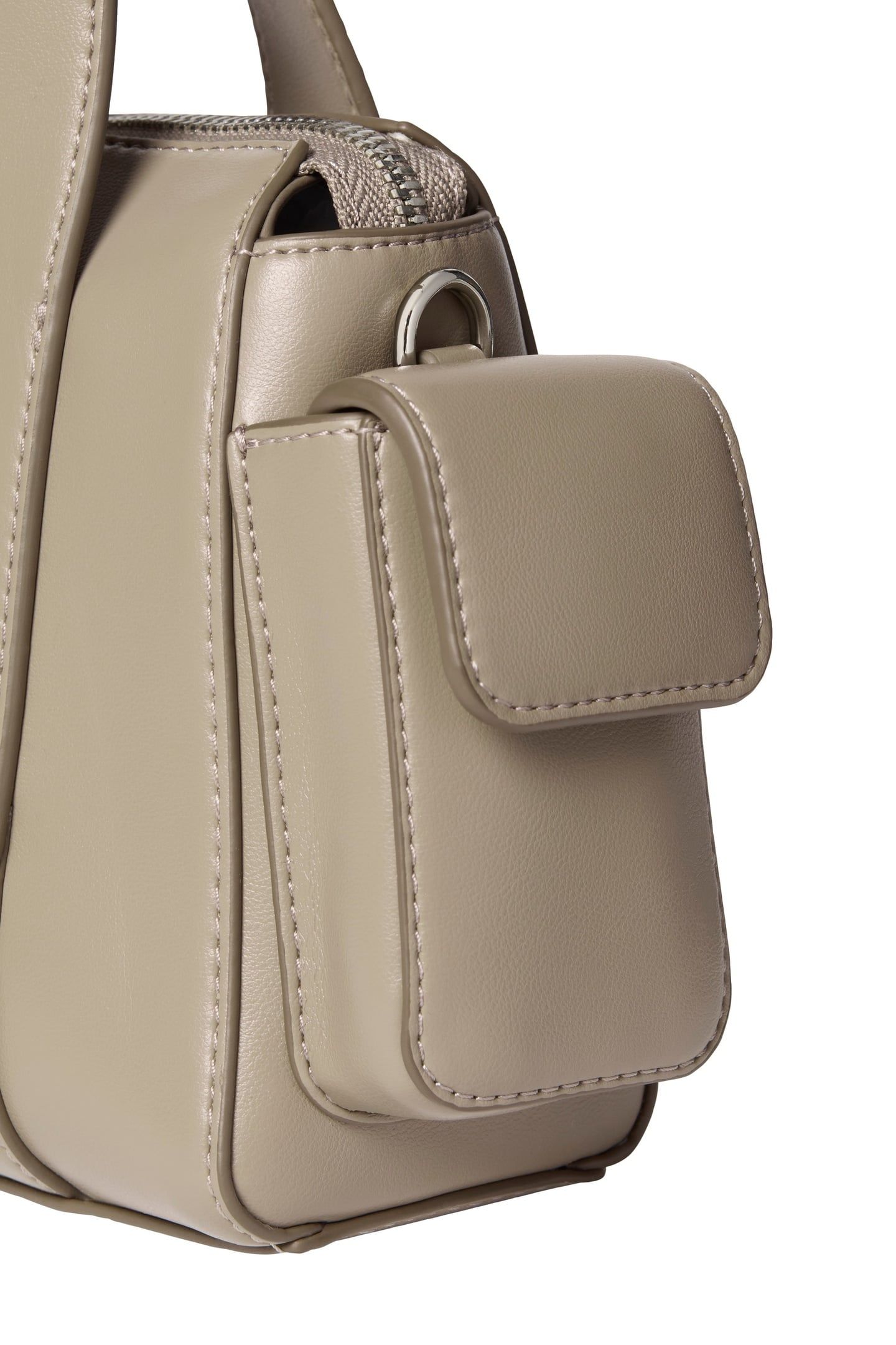 WEBBING STRAP POCKET CROSSOVER BAG DESERT TAUPE 2