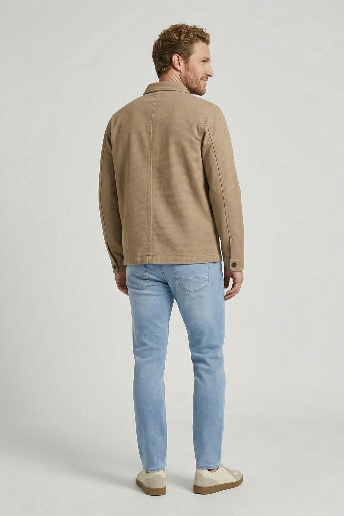 TOBIAS LS JACKET SHIRT BROWN 1