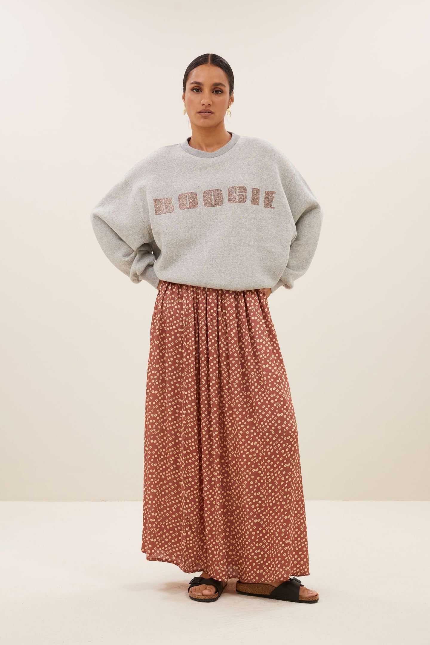 BIBI BOOGIE SWEATER GREY MELEE 1