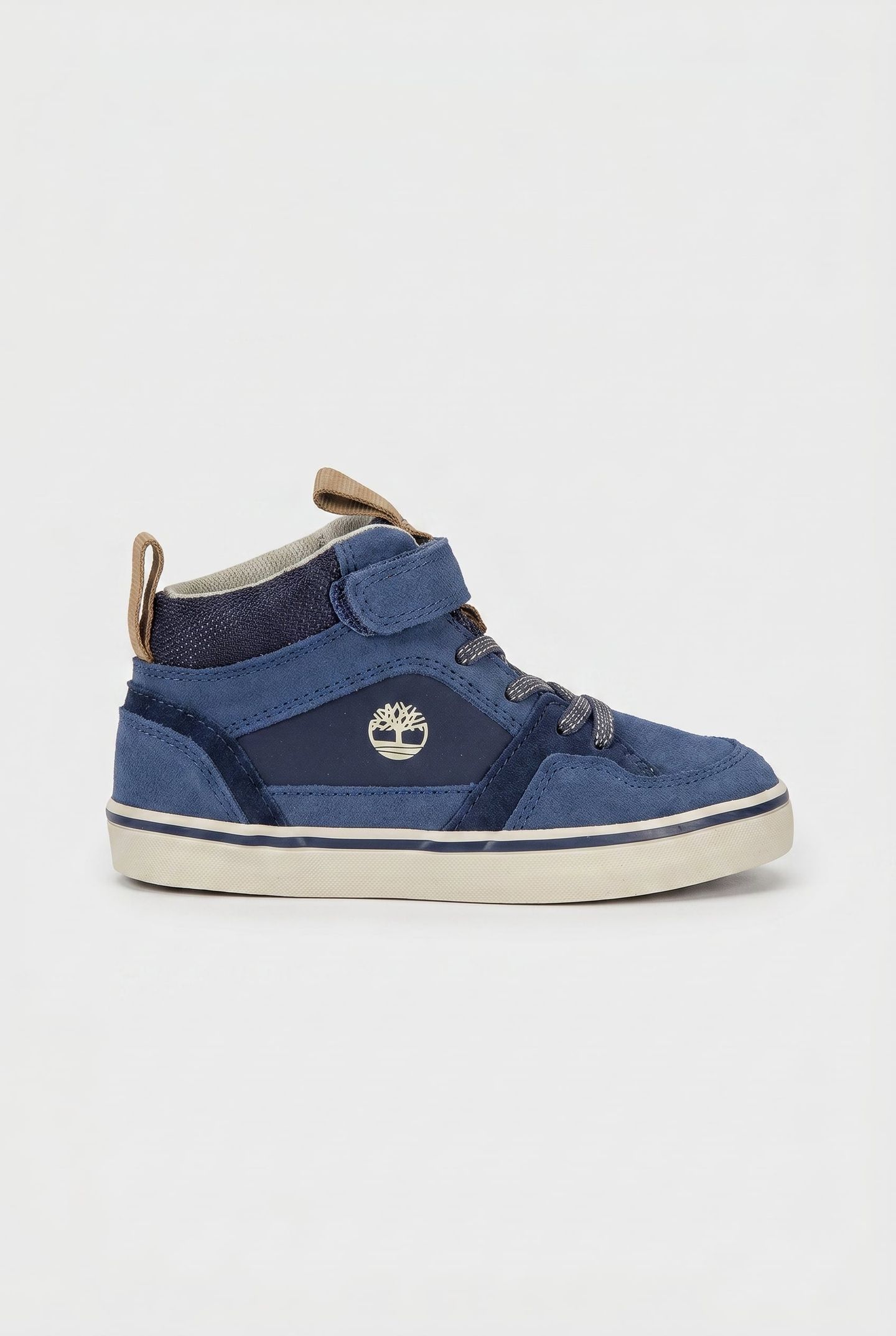 STONE JUMP MID HOOK & LOOP SNEAKER DARK BLUE SUEDE 1
