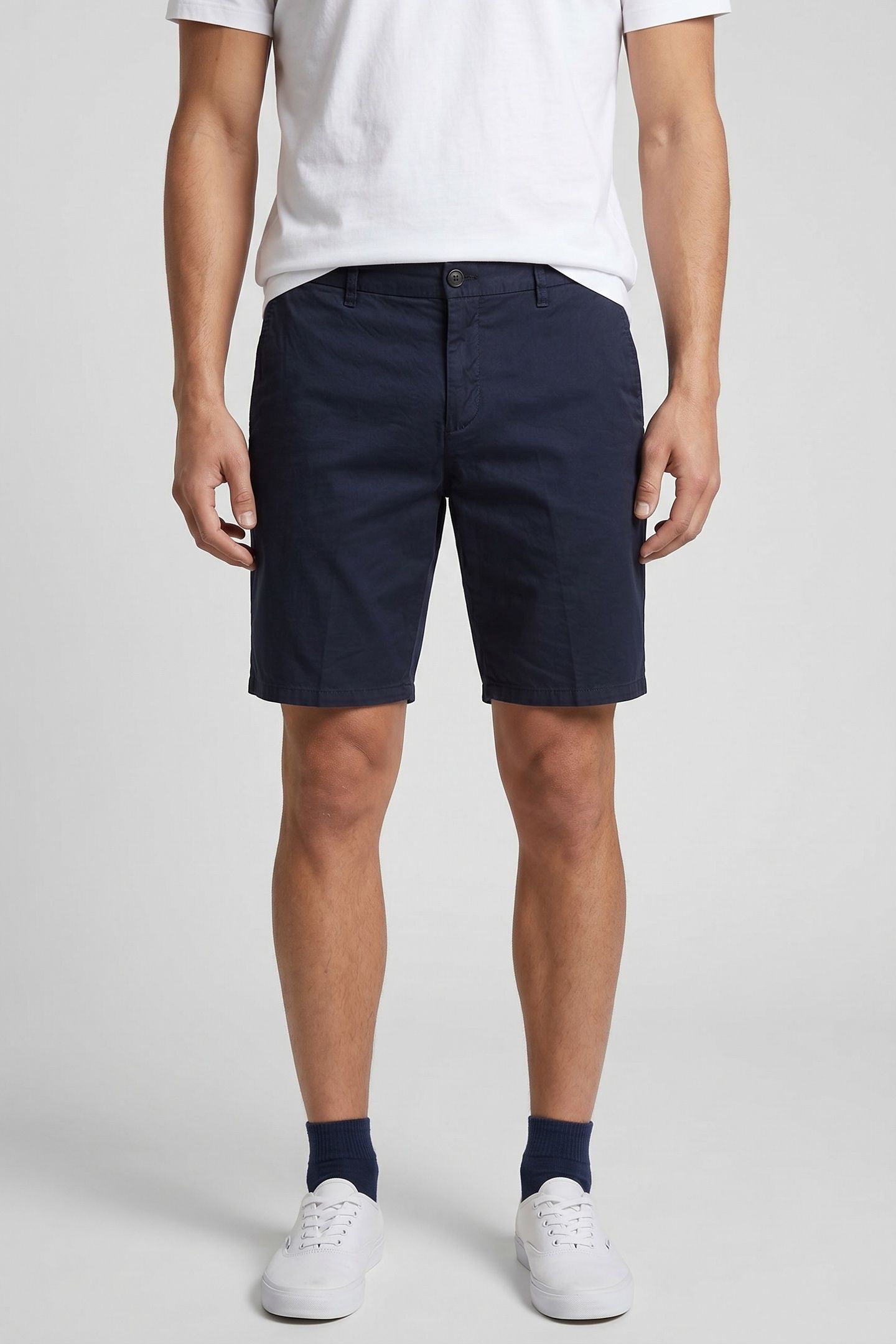 BERMUDA DRAWSTRING LINEN NAVY 1