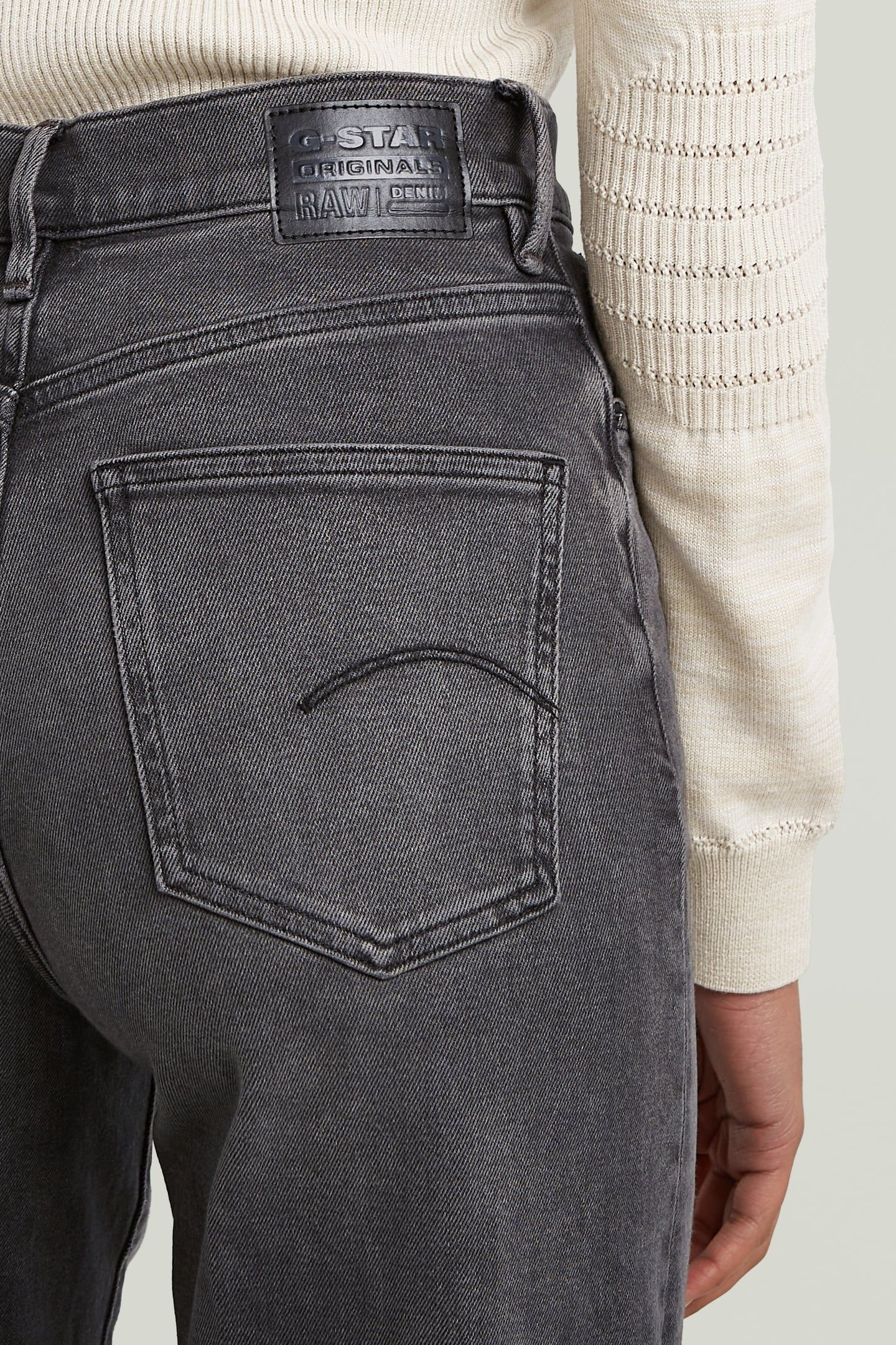DECK 2.0 HIGH LOOSE  JEANS BLACK 6