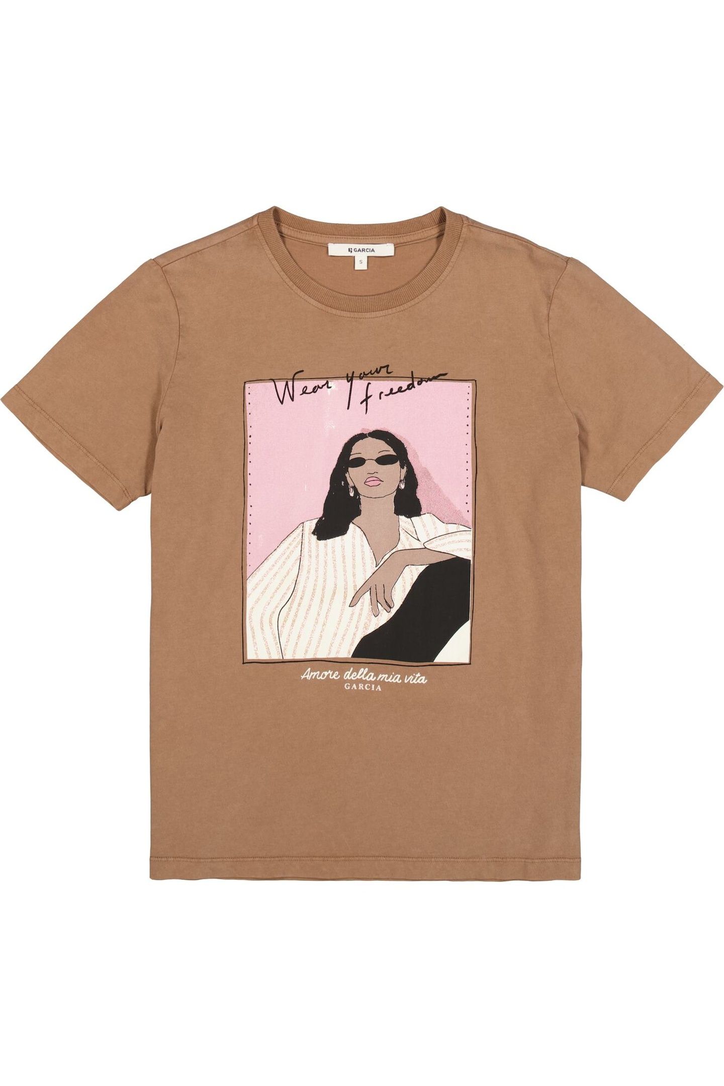LADIES T-SHIRT SS SOFT TAUPE 4