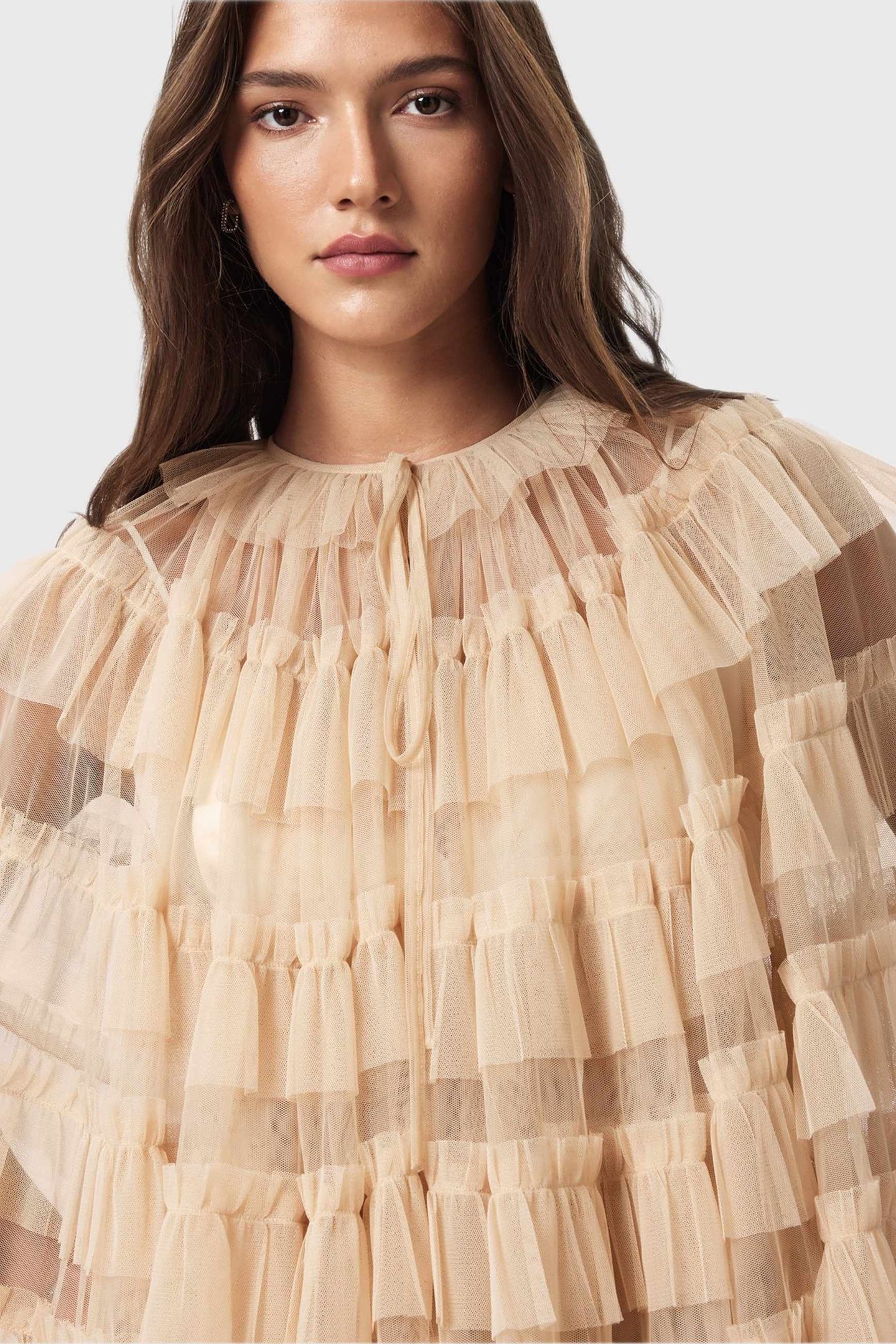 AUDE RUFFLE CAPE BLUSH PINK 9