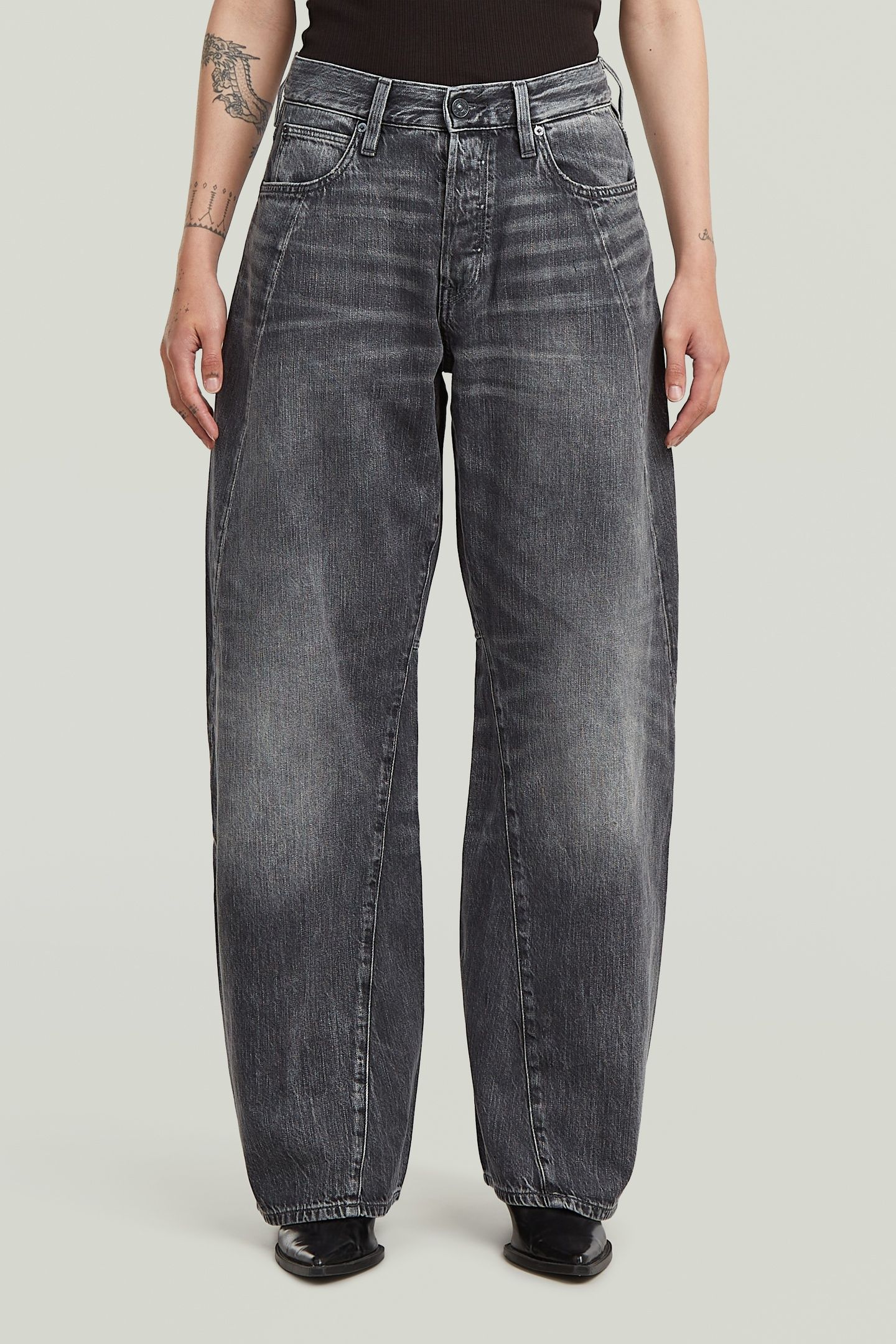 CONTOR 3D WIDE JEANS MEDIUM BLUE 1