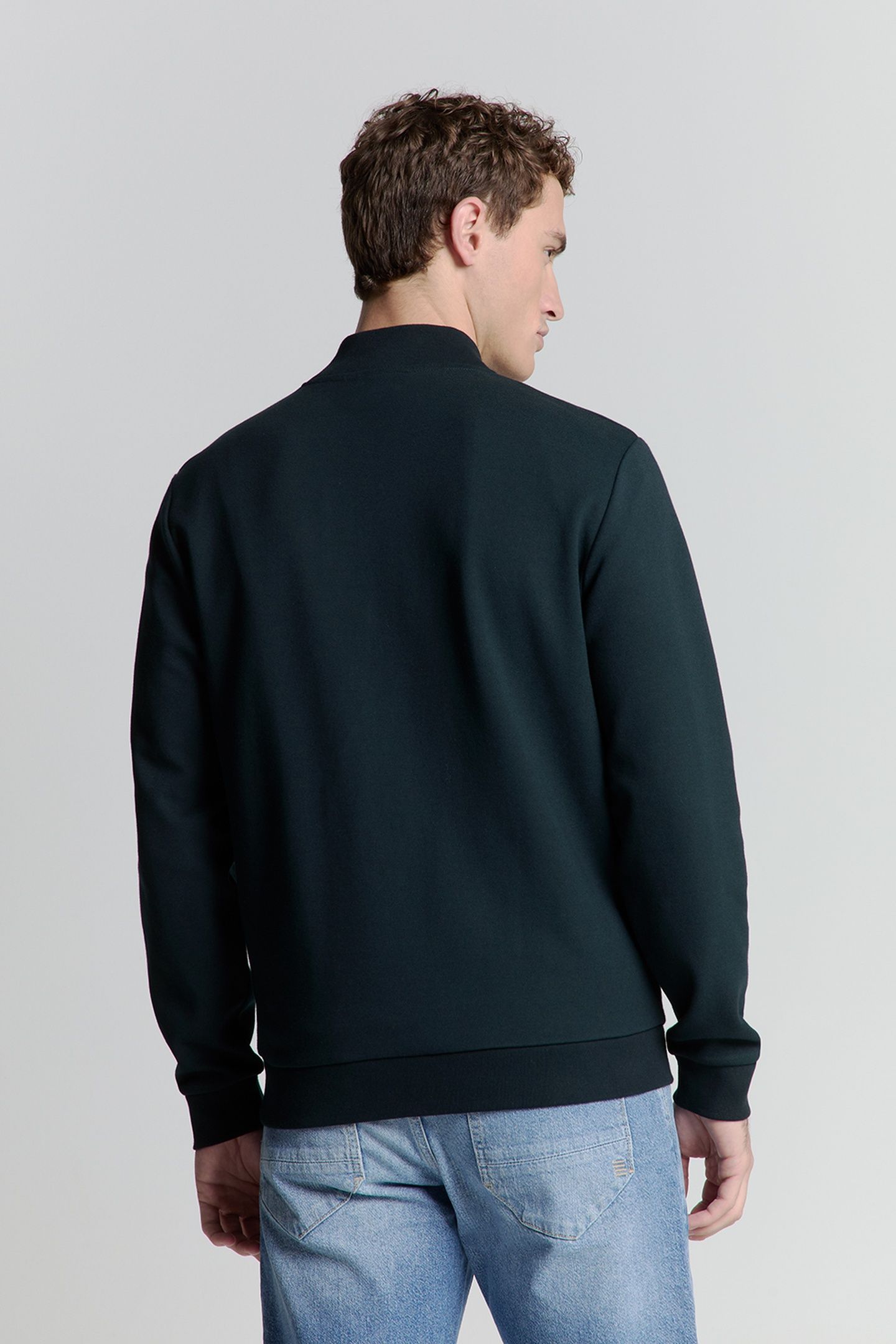 SWEATER FULL ZIPPER JACQUARD MIX NIGHT 4