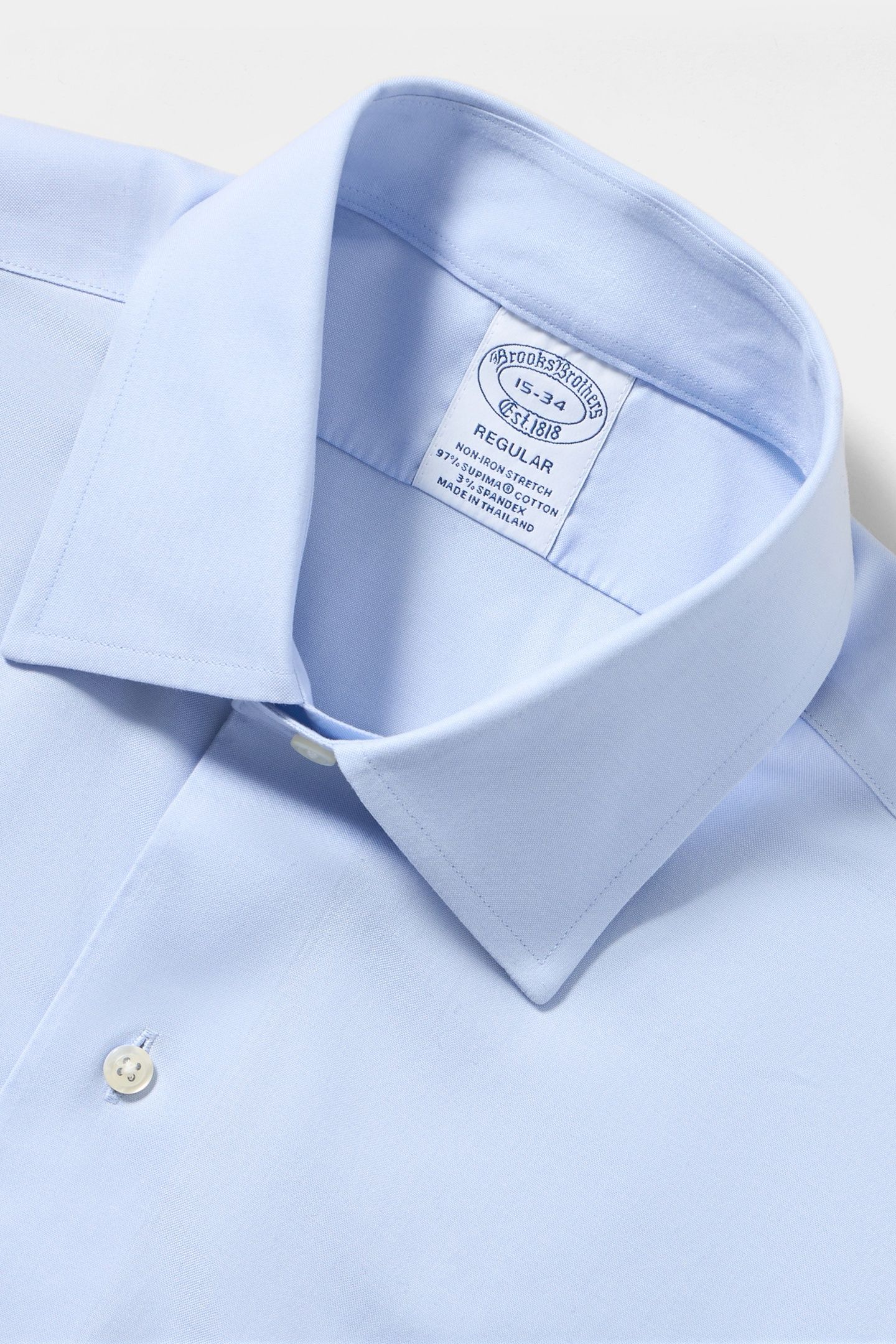 REGULAR FIT NON-IRON STRETCH PINPOINT SHIRT WITH AINSLEY COL 6
