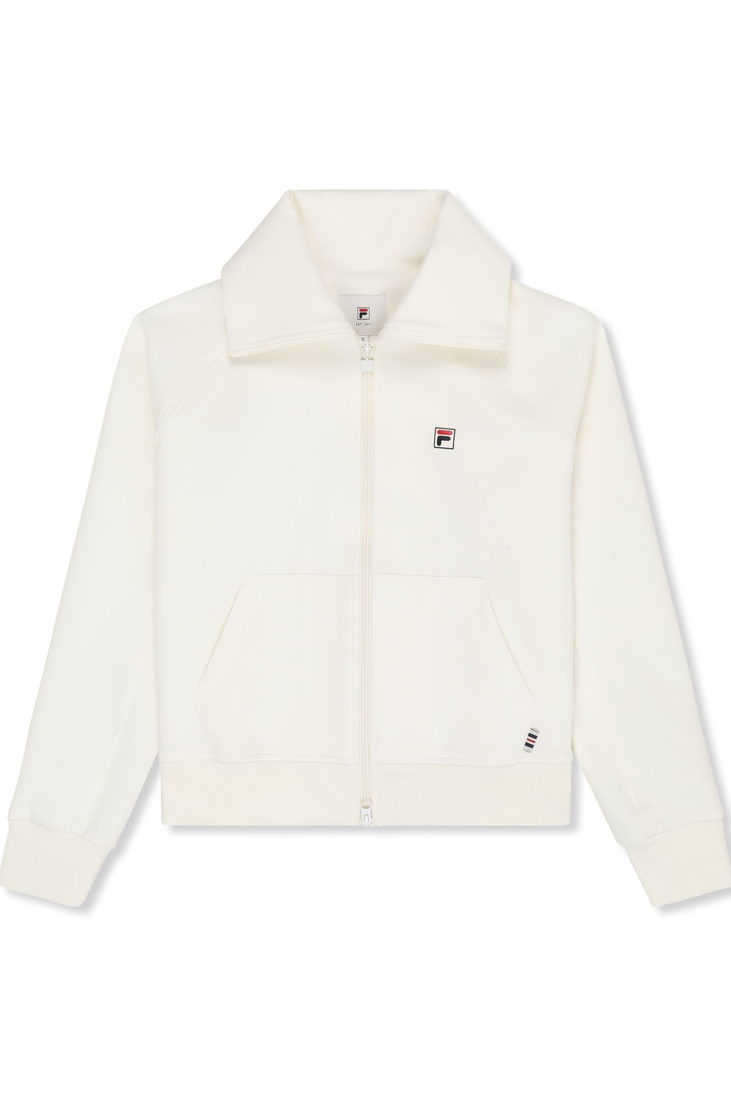 MONTELORO RELAXED HIGH COLLAR SCUBA JACKET EGRET 4