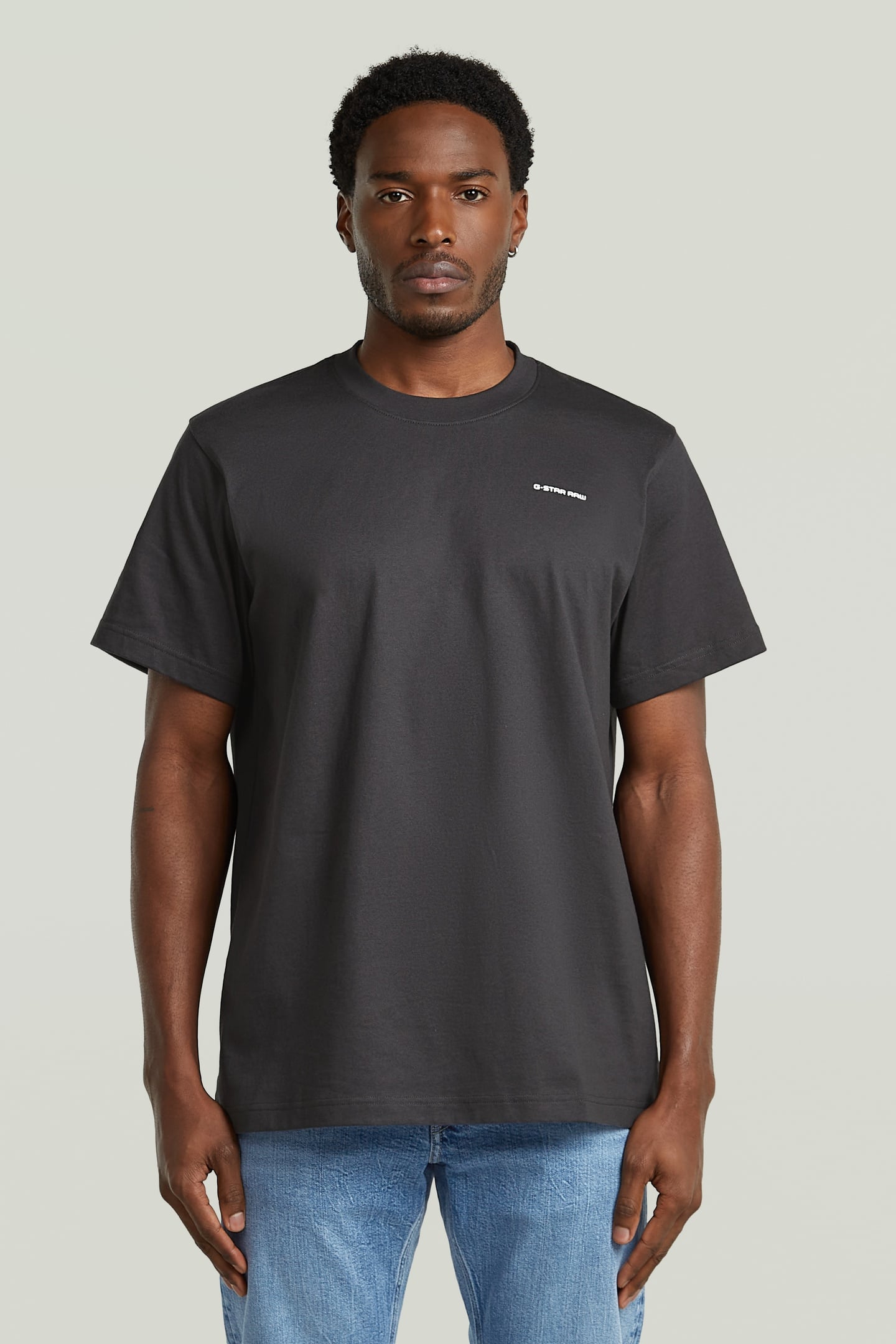CHEST LOGO LOOSE R T DARK GREY 1