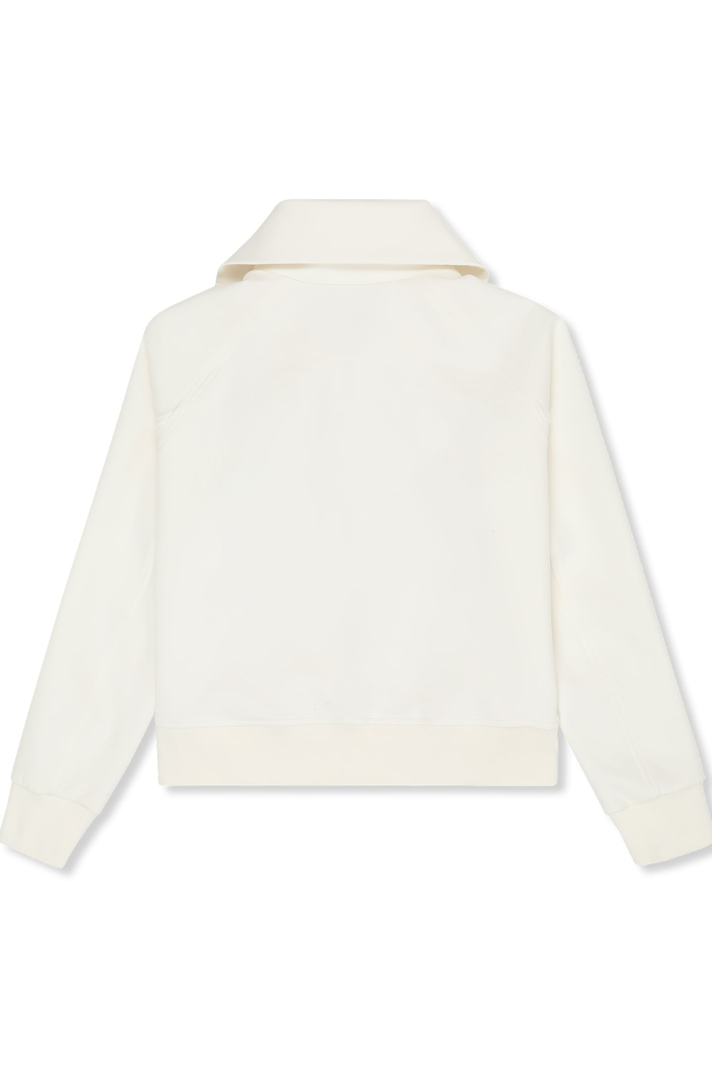 MONTELORO RELAXED HIGH COLLAR SCUBA JACKET EGRET 5