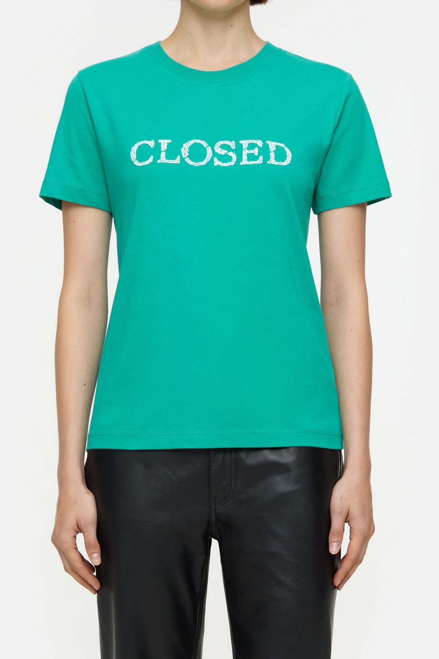 EMBROIDERED T-SHIRT MEADOW GREEN 1