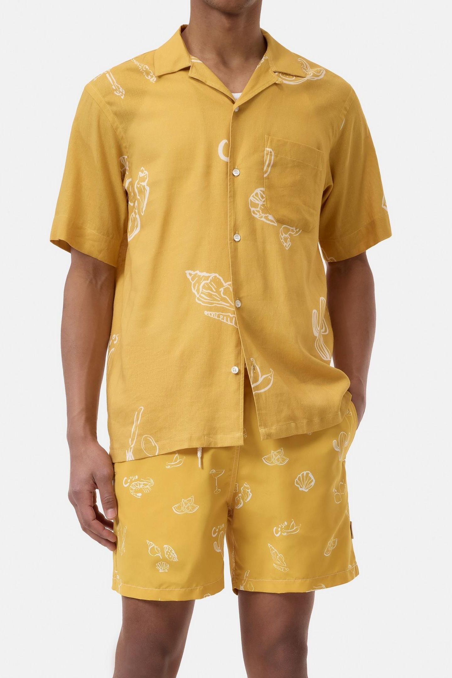 SHORT SLEEVED SHIRT MANGO YELLOW 2