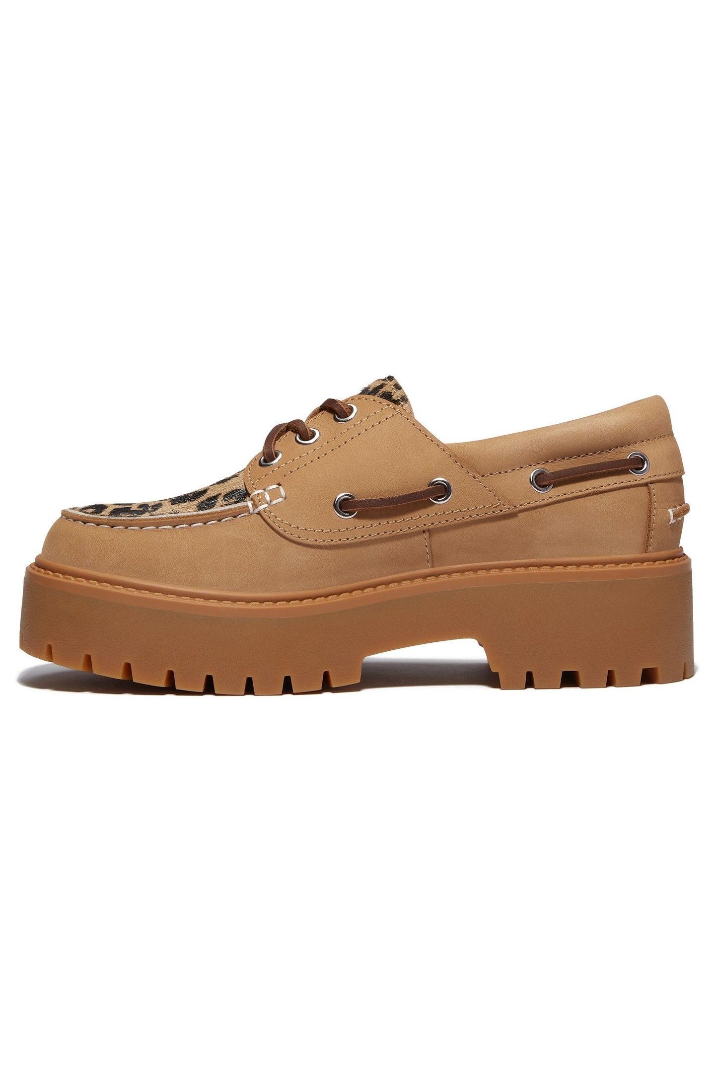 STONE STREET BOAT SHOE MEDIUM BEIGE NUBUCK 7