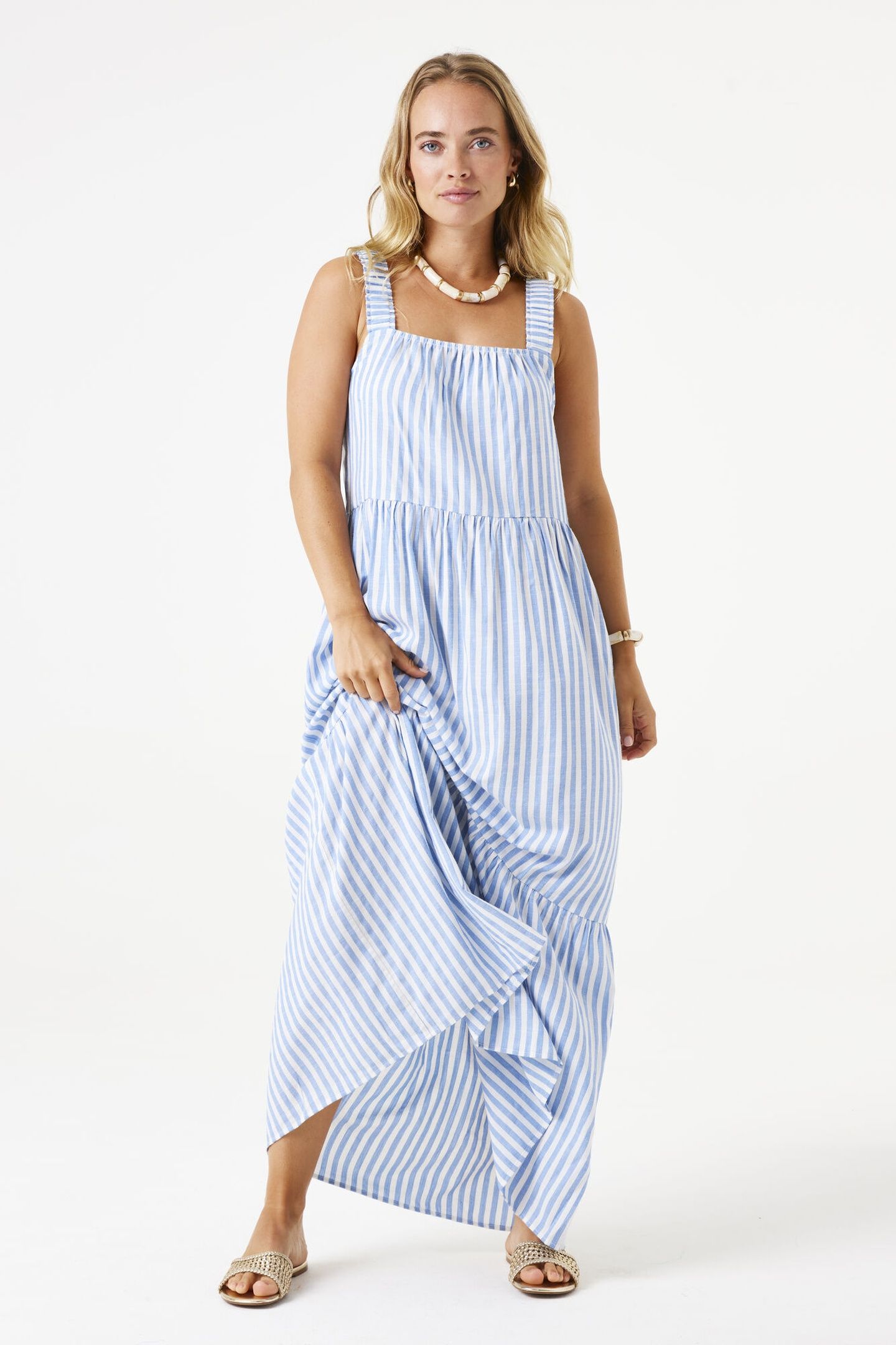 LADIES DRESS BLUE WAVE 2