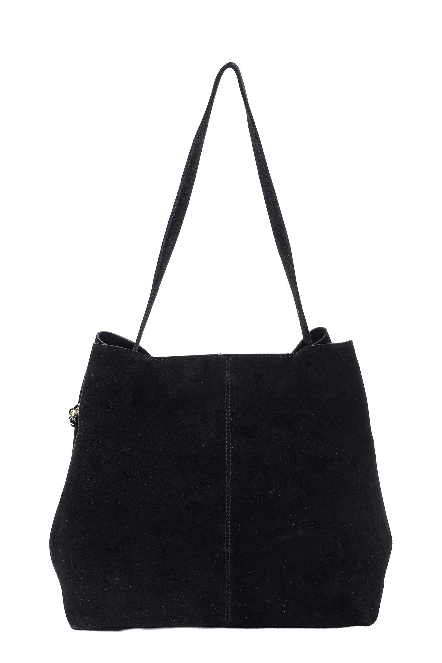 CHIARA SUEDE BLACK W. GOLD 3