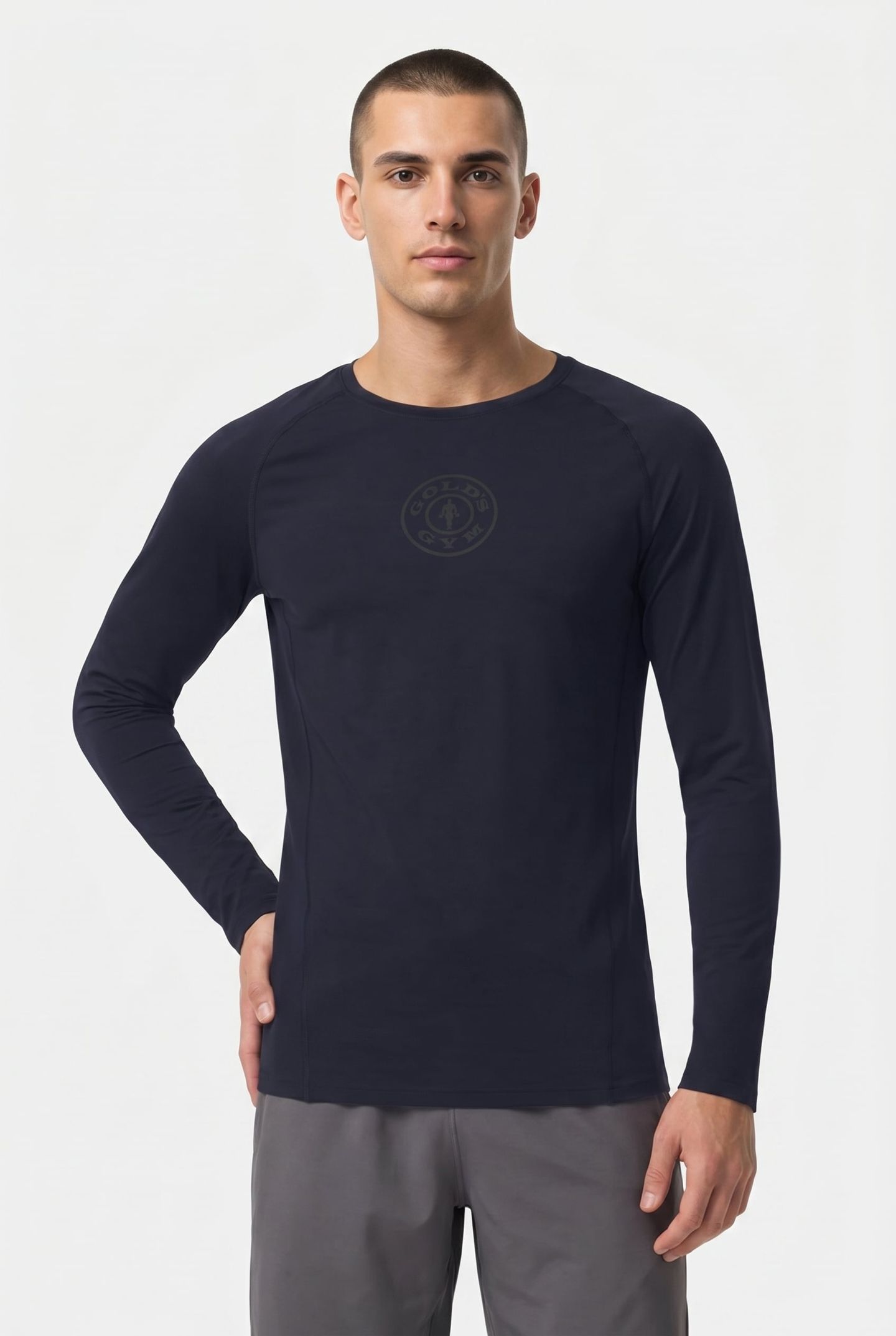 GREG - MEN'S FITTED COMPRESSION LONGSLEEVE BLACK 1