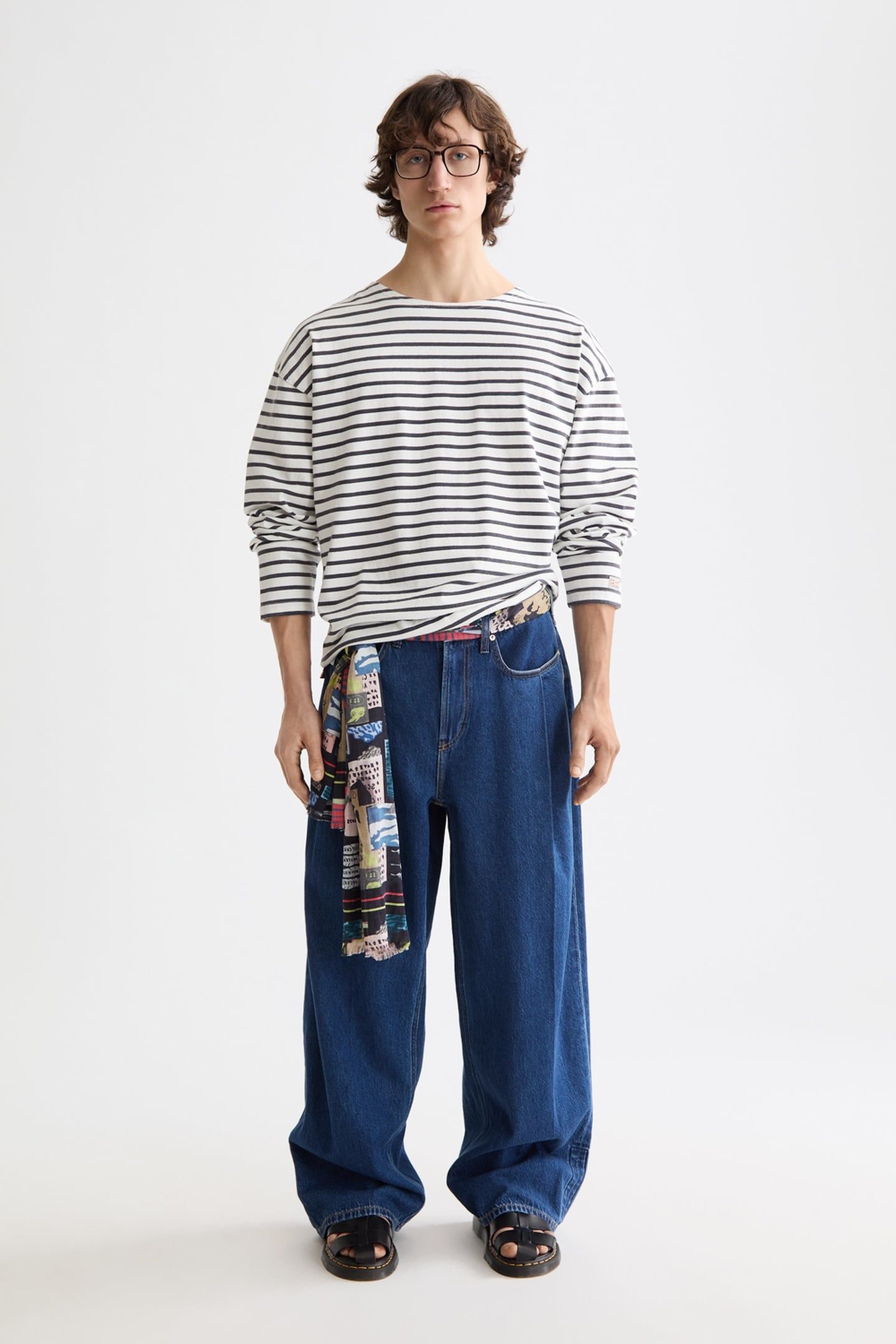 SEASONAL SUPER LOOSE PLEAT FRONT JEANS — FOREVER BLUE FOREVE 1