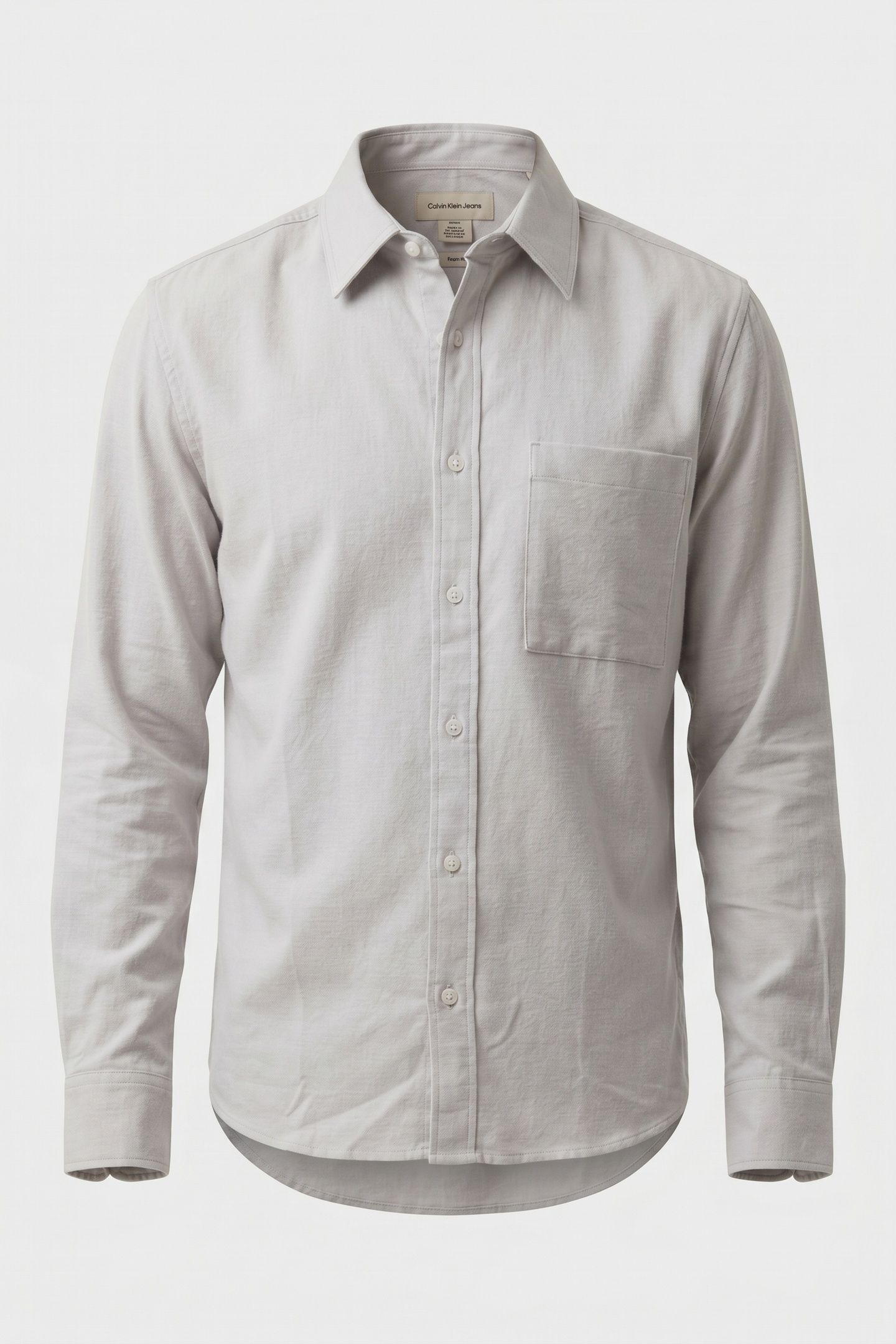LS MELANGE FLANNEL SHIRT HARBOR MIST 3