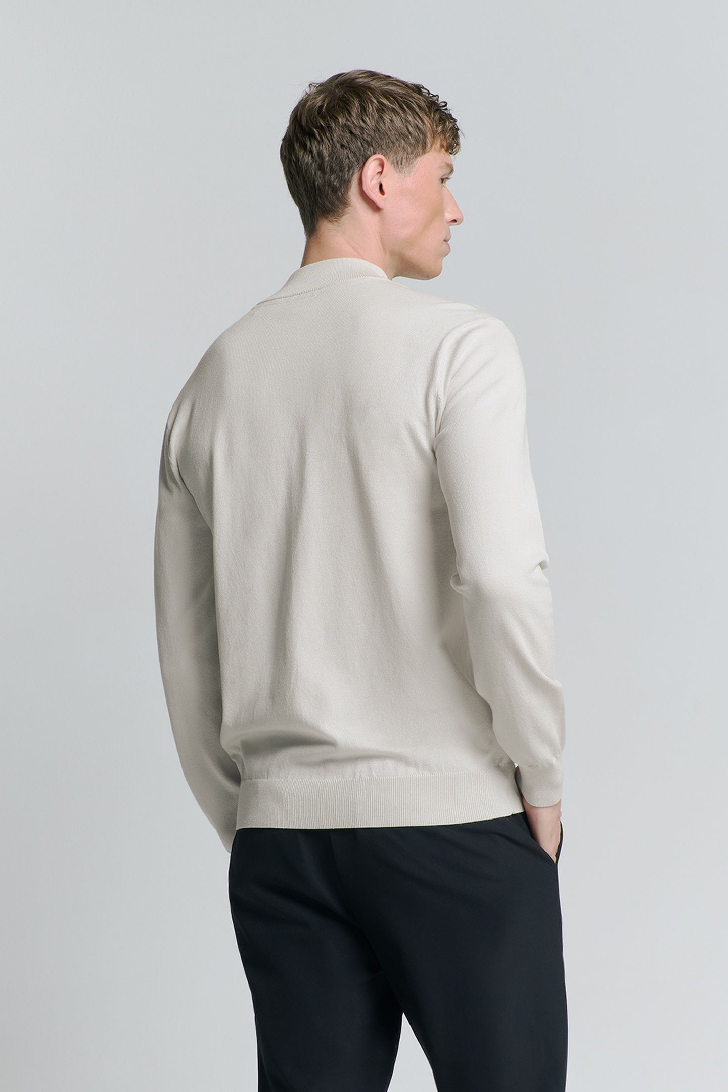 PULLOVER HALF ZIP CHALK 4